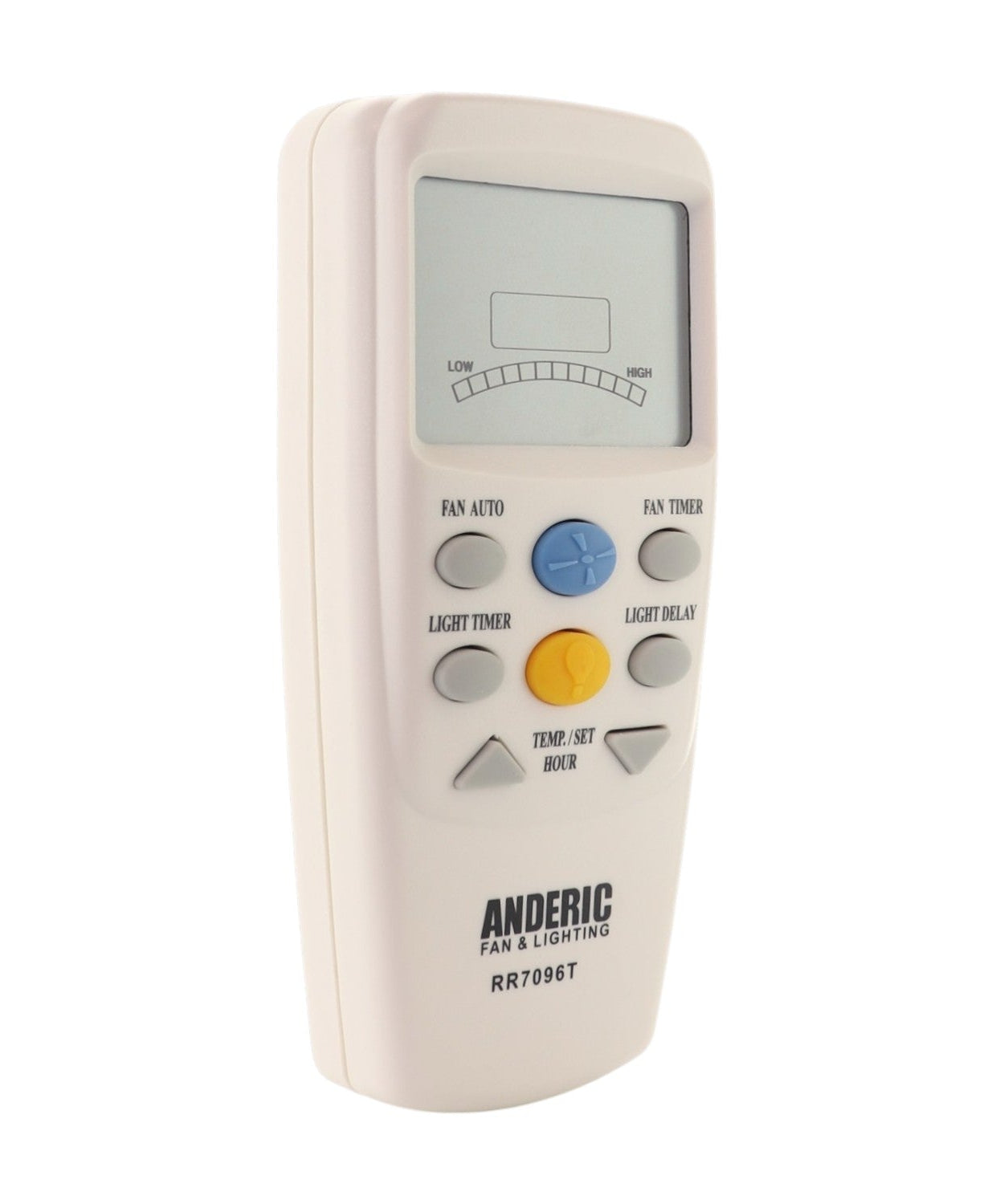 Anderic RR7096T Thermostatic Ceiling Fan Remote Control with Fan Timer Key | 303 MHz | CHQ7096T, CHQ8BT7096T