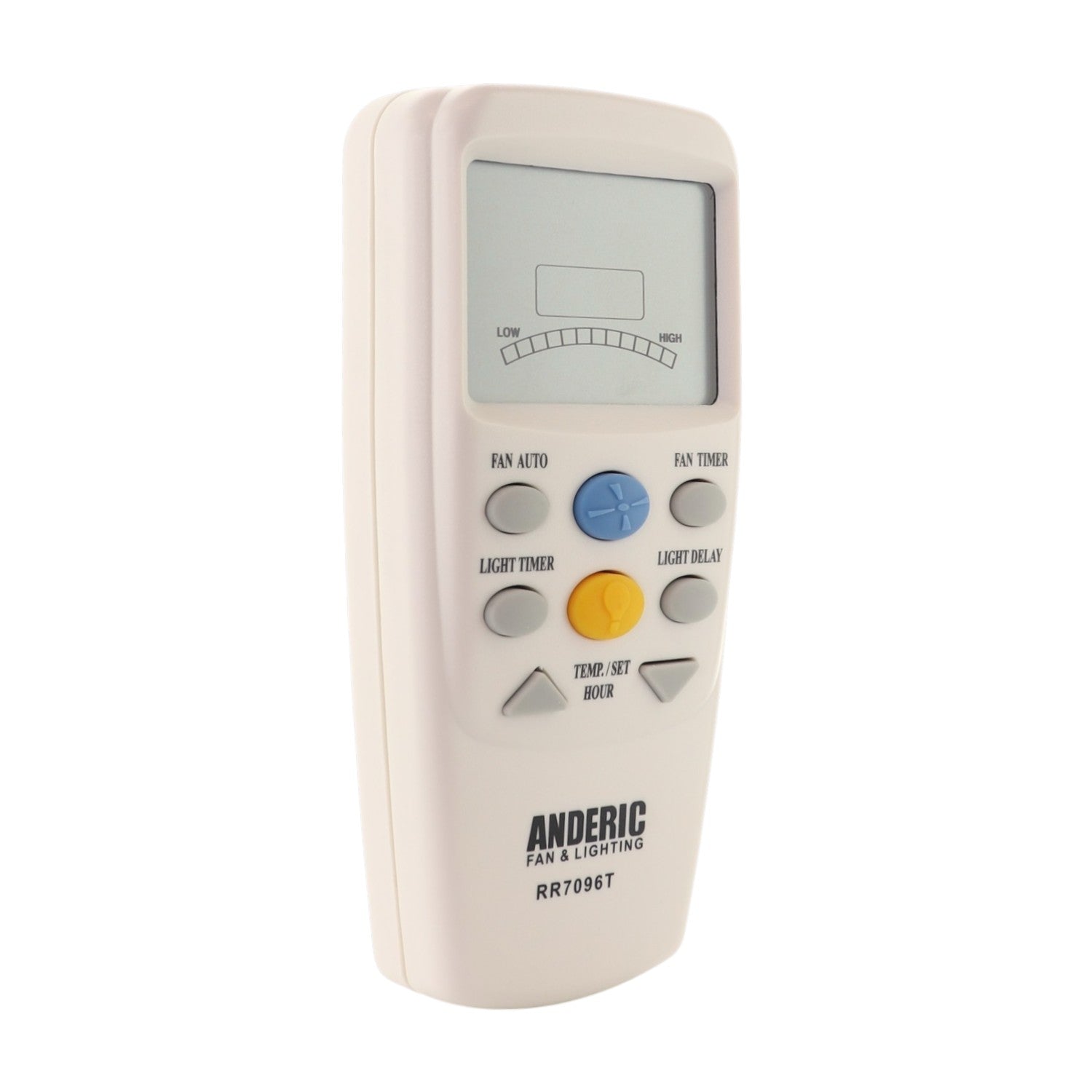 Anderic RR7096T Thermostatic Ceiling Fan Remote Control with Fan Timer Key | 303 MHz | CHQ7096T, CHQ8BT7096T