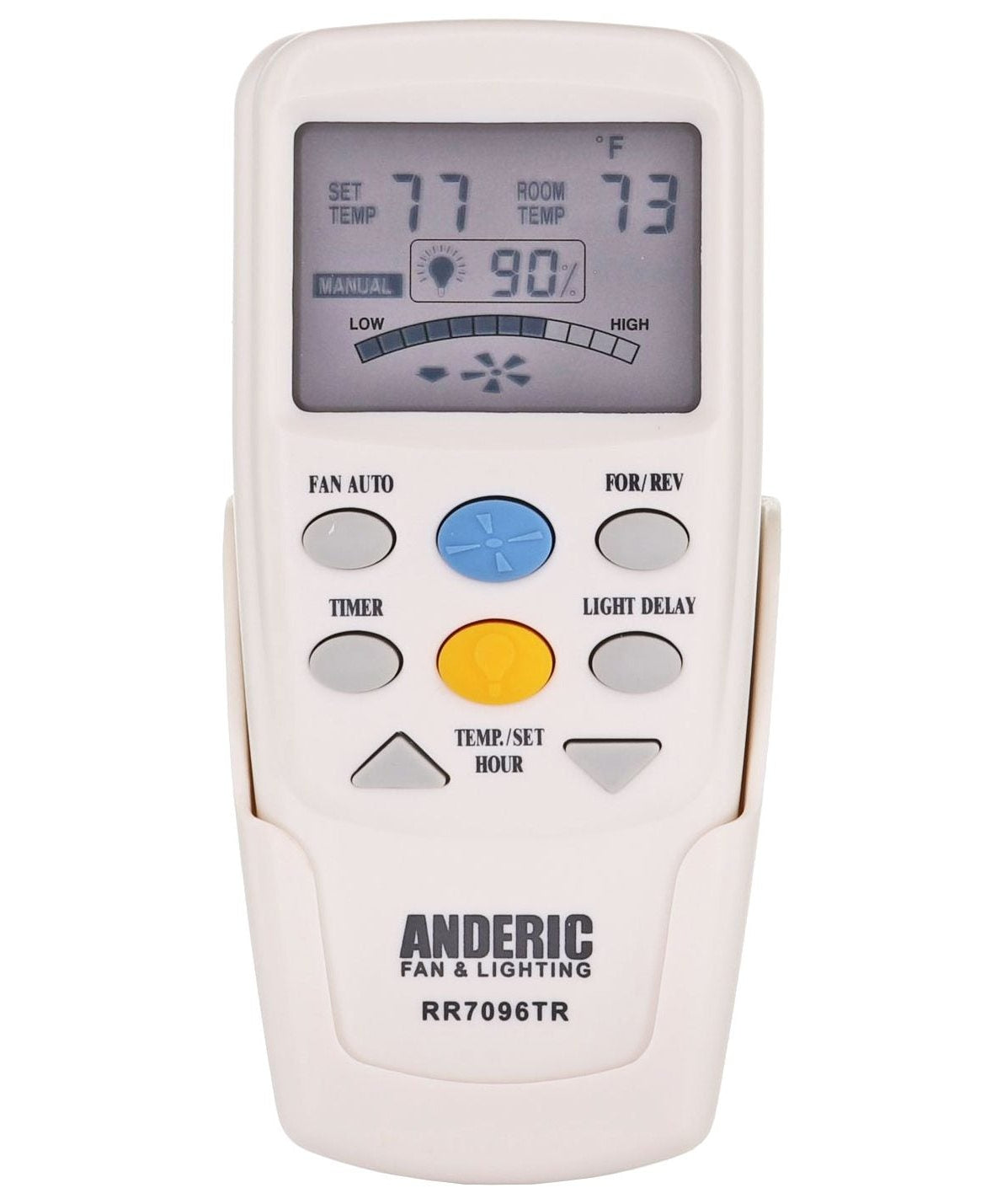 Anderic RR7096TR Thermostatic Ceiling Fan Remote Control with Reverse Key | CHQ7096T, CHQ8BT7096T