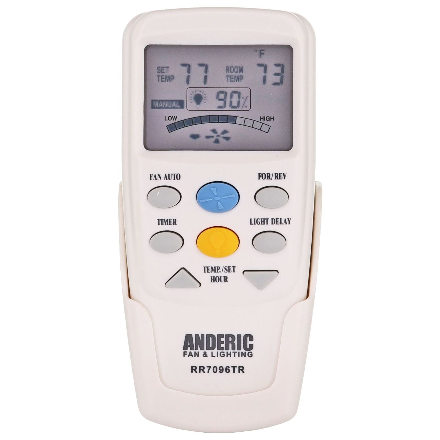 Anderic RR7096TR Thermostatic Ceiling Fan Remote Control with Reverse Key | CHQ7096T, CHQ8BT7096T