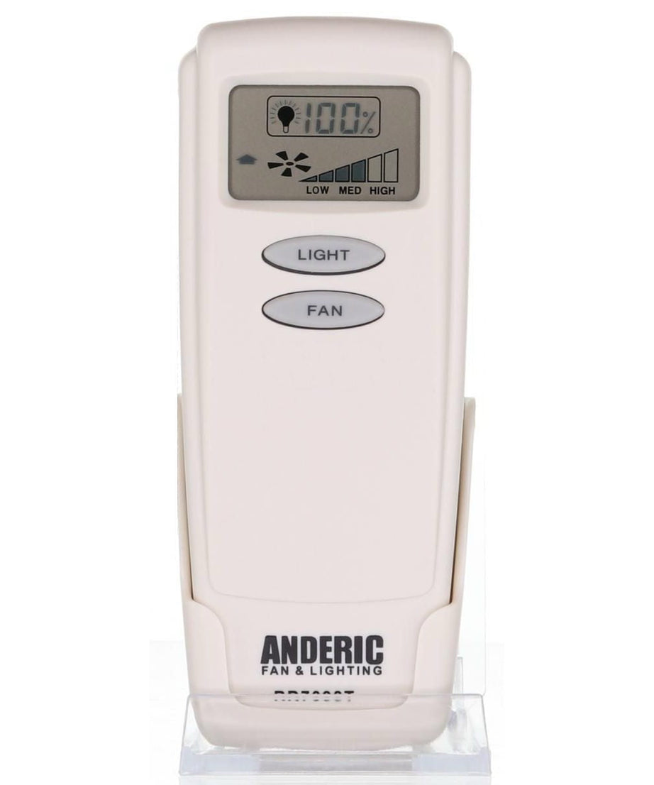 Anderic RR7099T Replacement Ceiling Fan Remote Control with LCD | CHQ8BT7098T