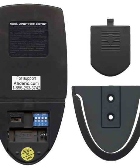 Anderic RR7222T Replacement Ceiling Fan Remote Control for Home Decorators Collection and Others | UC7222T, CHQ7222T