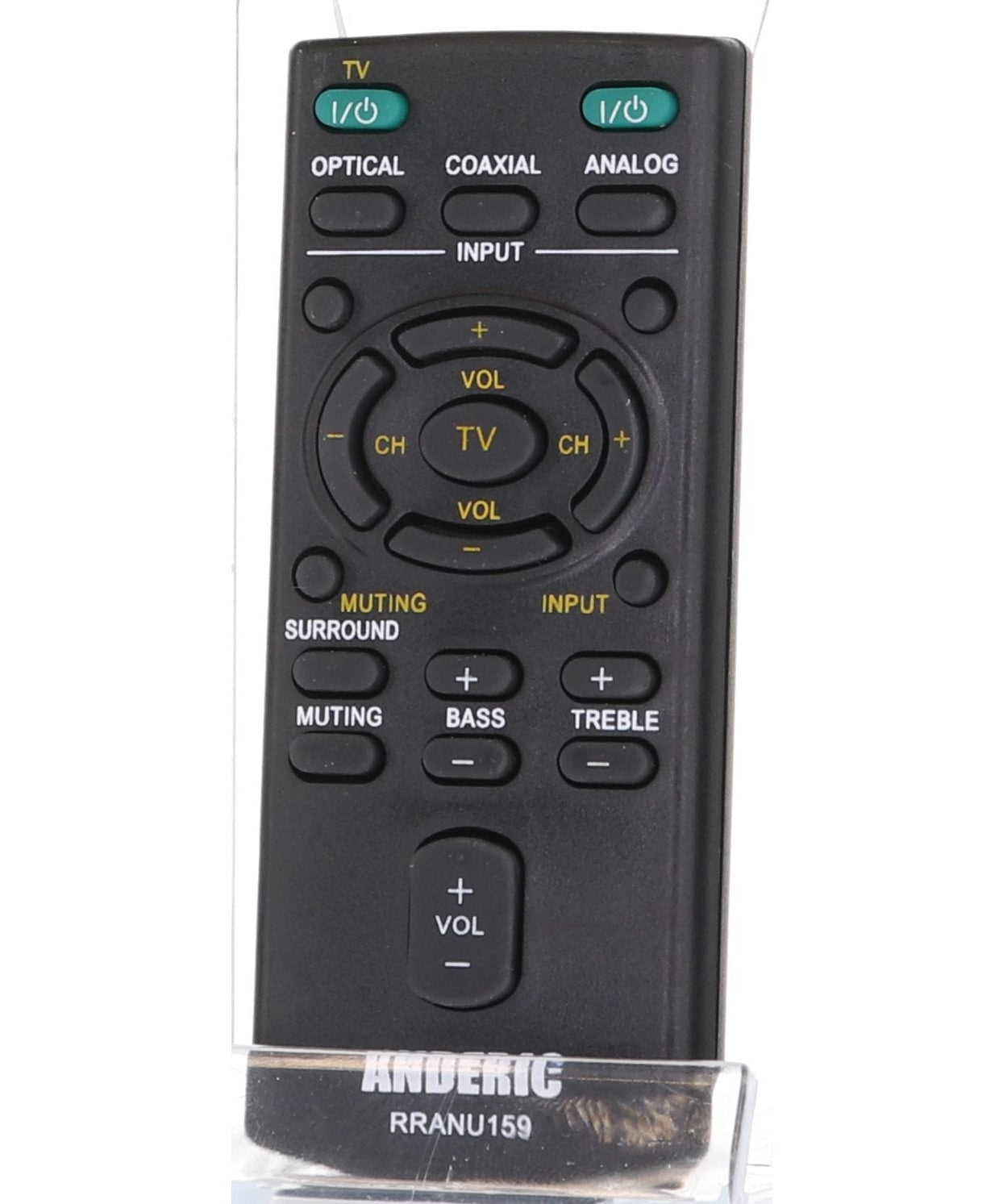 Anderic RRANU159 Replacement Remote Control for Sony Sound Bar RM-ANU159, RM-ANU160, RMT-AH101U, RMT-AH101U, RM-ANU191, and Others