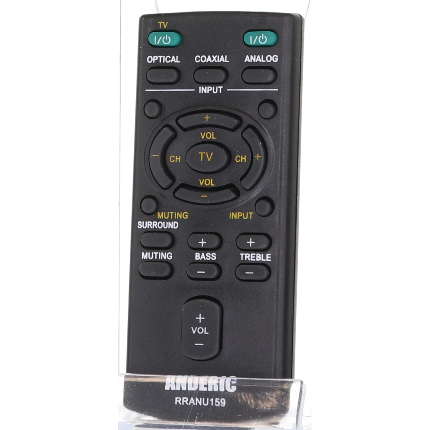 Anderic RRANU159 Replacement Remote Control for Sony Sound Bar RM-ANU159, RM-ANU160, RMT-AH101U, RMT-AH101U, RM-ANU191, and Others