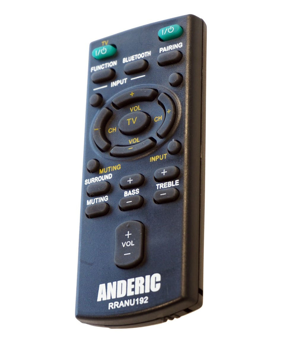 Anderic RRANU192 Replacement Remote Control for Sony Sound Bar | RM-ANU192, RM-ANU160, RMT-AH101U, RM-ANU191, RM-ANU159