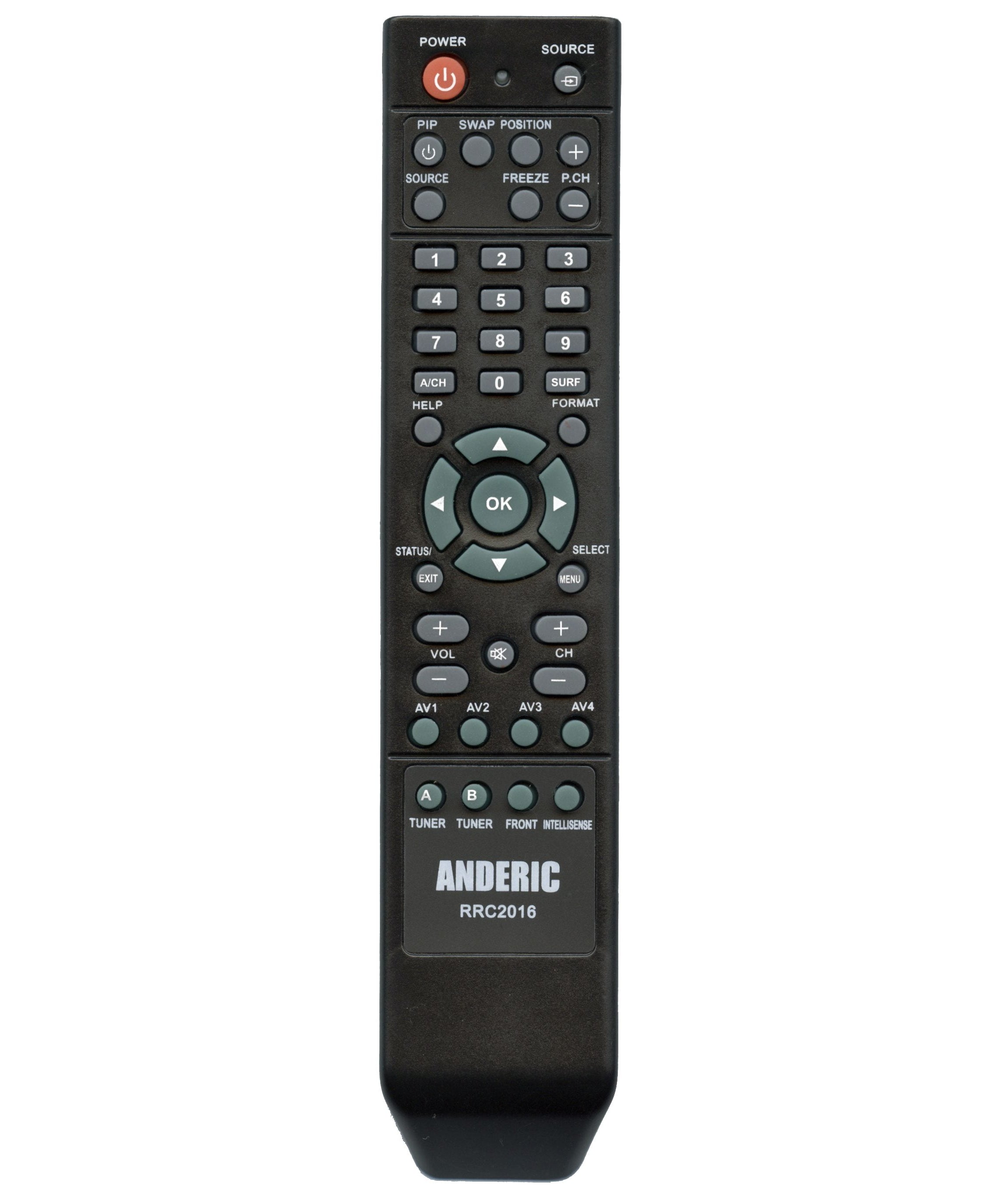 Anderic RRC2016 Replacement Intellisense TV Remote Control for Philips RC2016/01, 312814713082