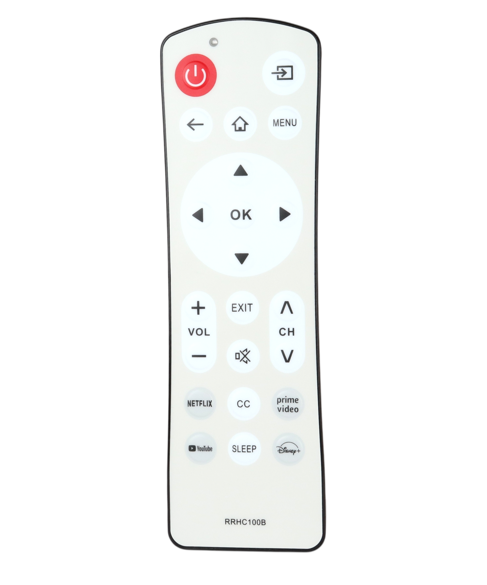 Anderic Waterproof RRHC100B Hospitality Universal for Smart TVs with App keys | Google | Roku | Android | LG OS | Fire | Samsung - No voice - RRHC100B
