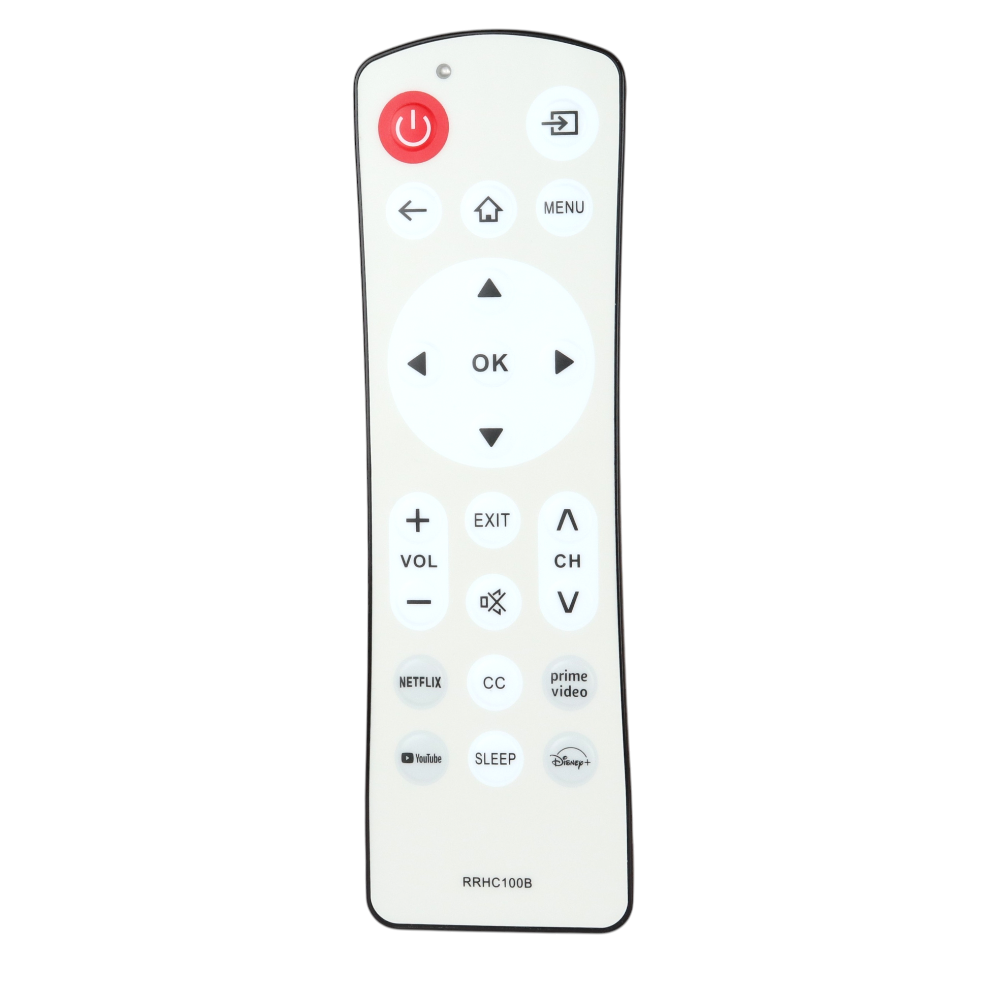 Anderic Waterproof RRHC100B Hospitality Universal for Smart TVs with App keys | Google | Roku | Android | LG OS | Fire | Samsung - No voice - RRHC100B