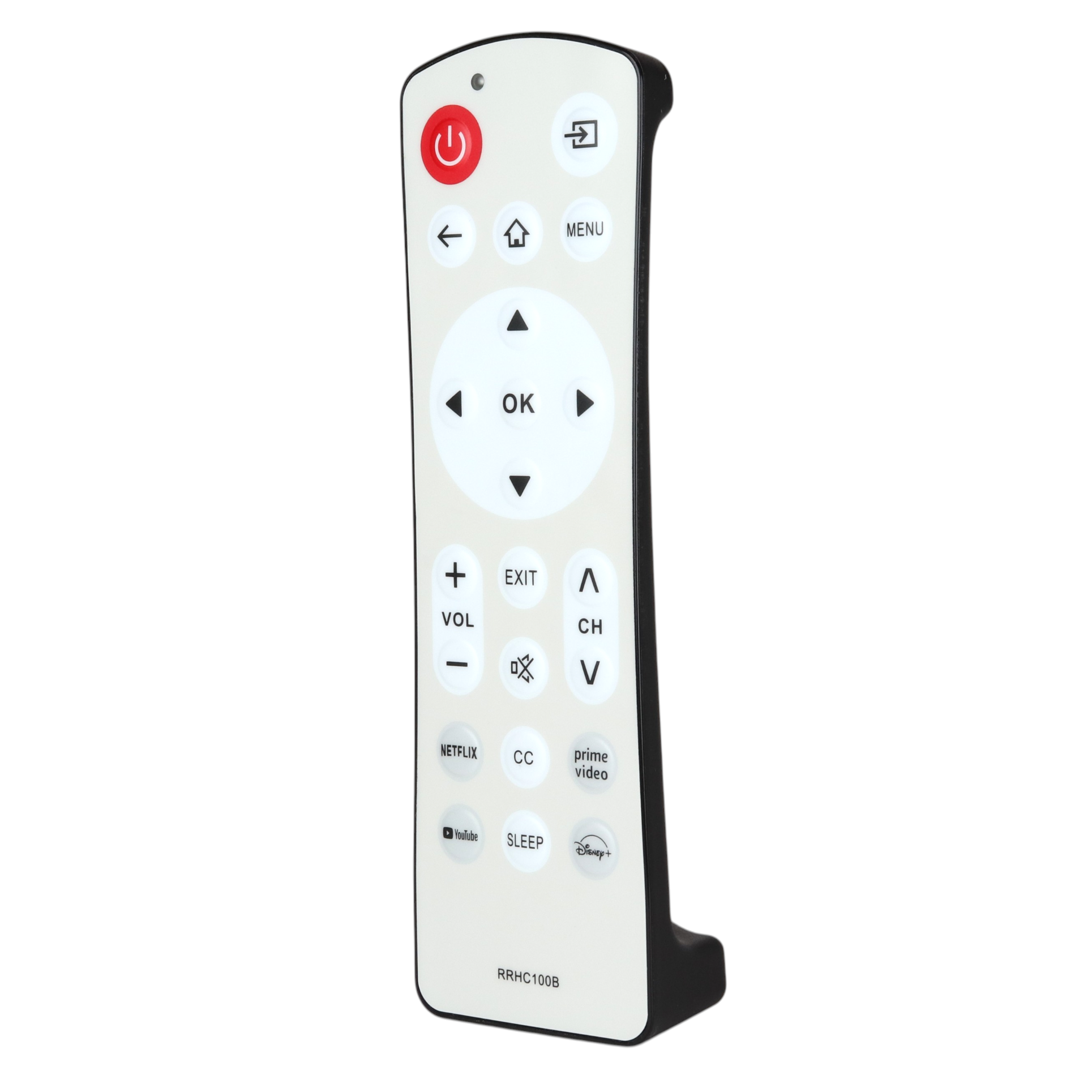 Anderic Waterproof RRHC100B Hospitality Universal for Smart TVs with App keys | Google | Roku | Android | LG OS | Fire | Samsung - No voice - RRHC100B