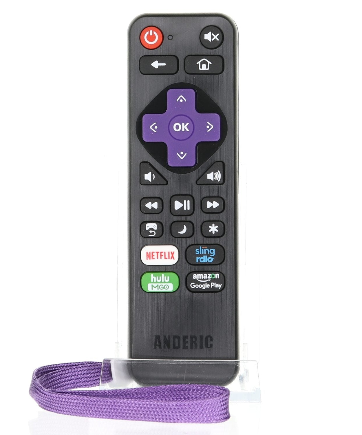 Anderic RRLC16.2 Universal Remote control with Learning for Sharp Roku-Enabled TVs | LC-RCRUS-16