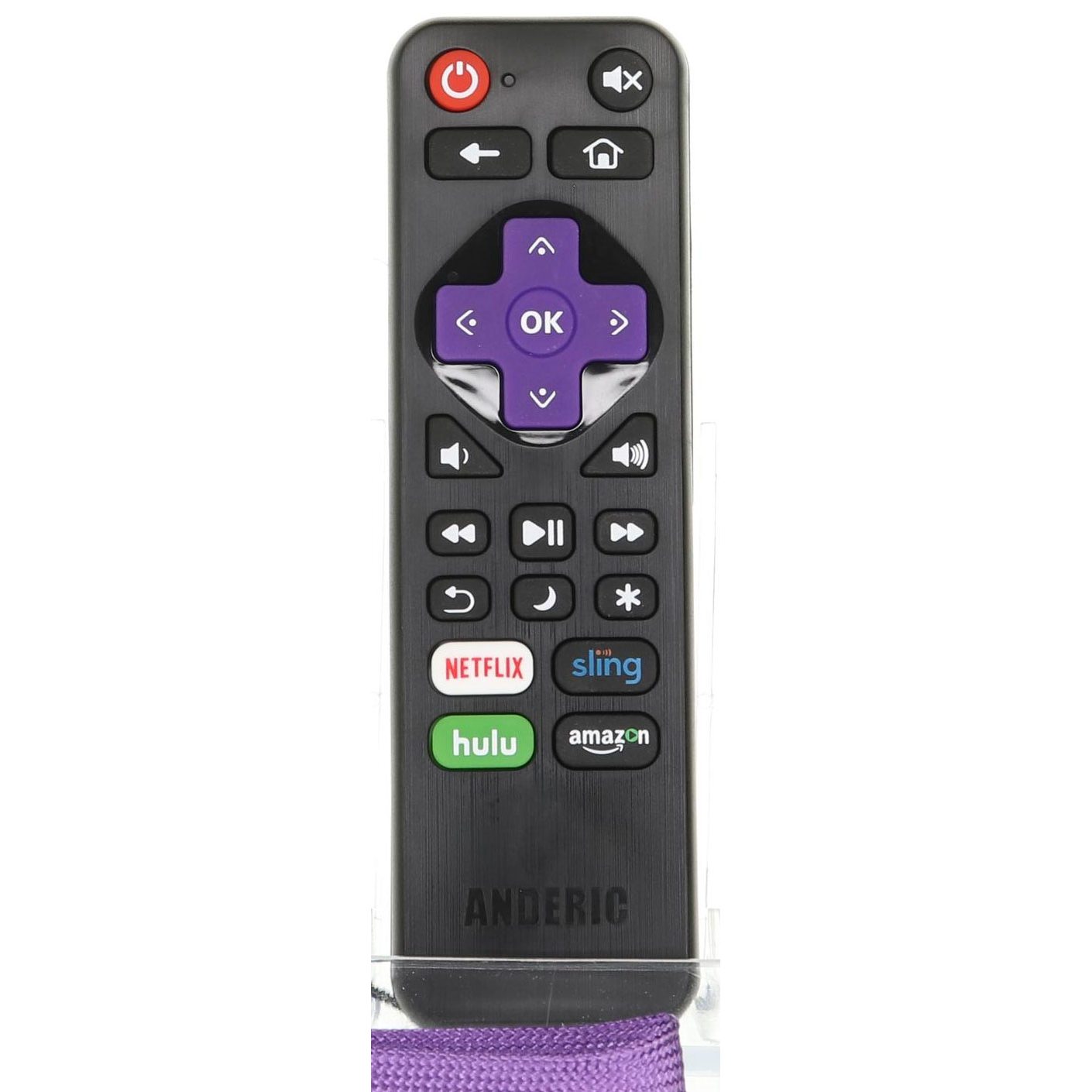 Anderic RRLF16 Replacement Remote Control for Roku TVs such as ONN, Hisense, Philips, TCL, RC-AFIR, RC-ALIR, RC280