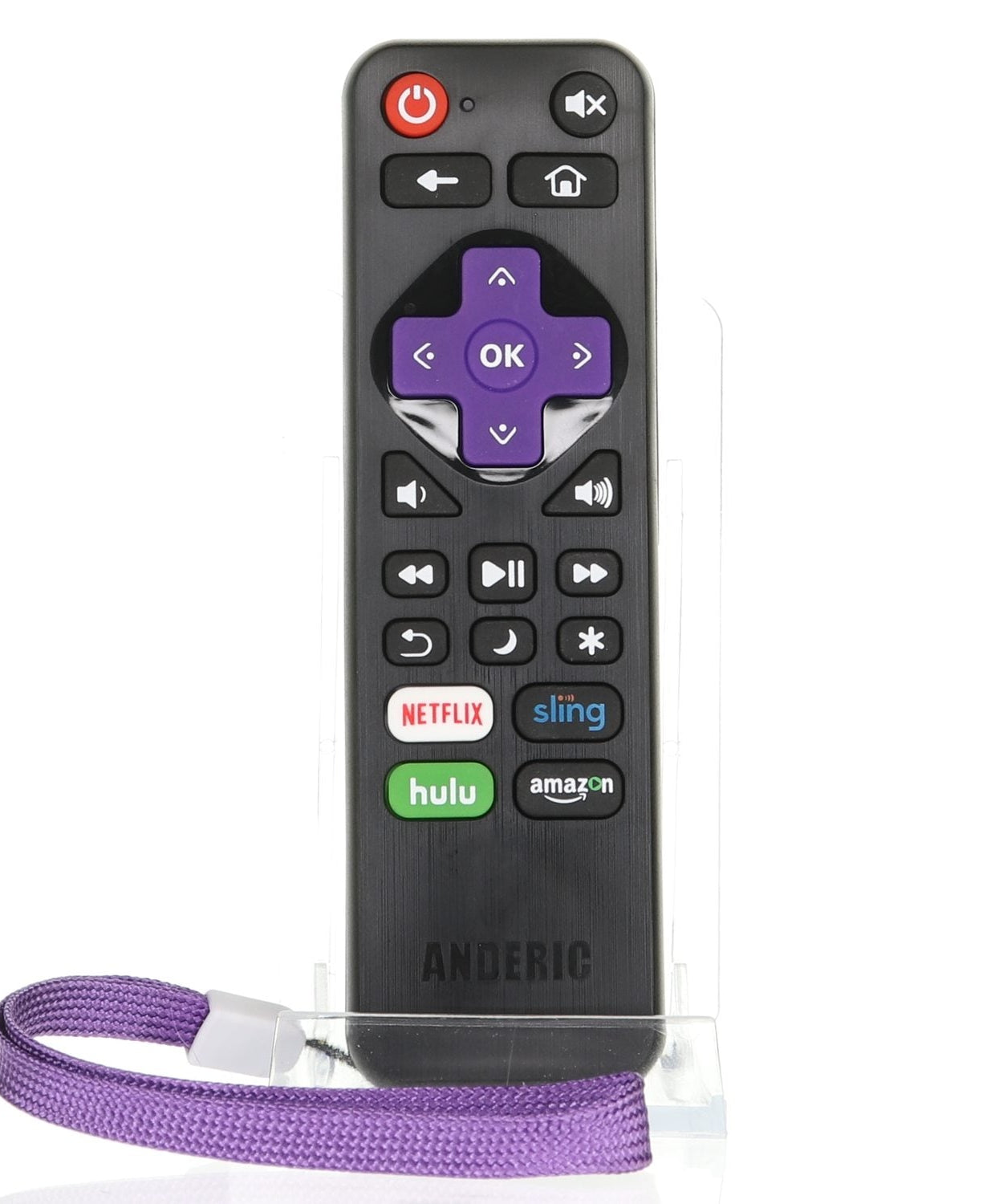 Anderic RRLF16 Replacement Remote Control for Roku TVs such as ONN, Hisense, Philips, TCL, RC-AFIR, RC-ALIR, RC280