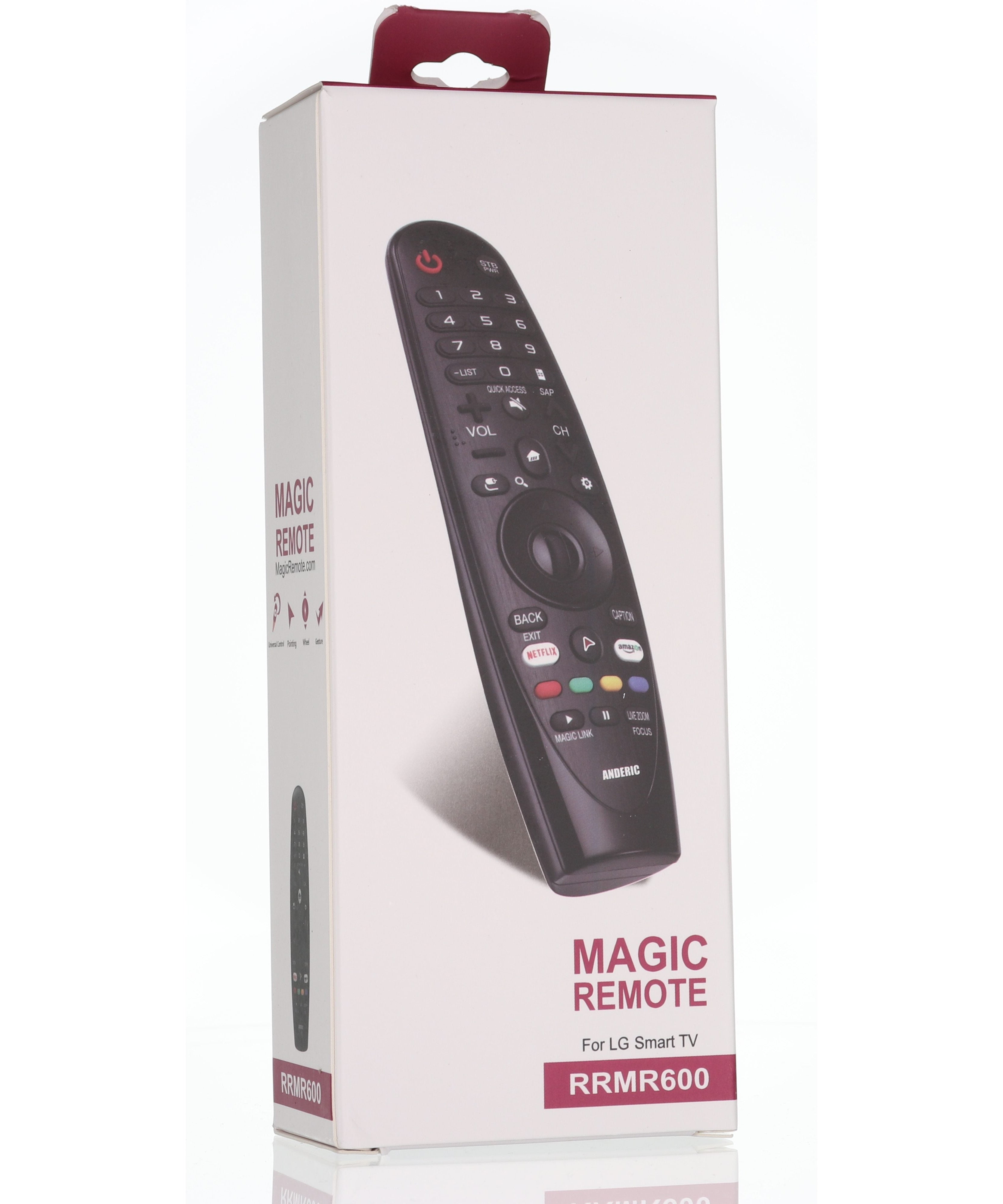 Anderic RRMR600 Universal Magic TV Remote Control for LG with Pointer Function