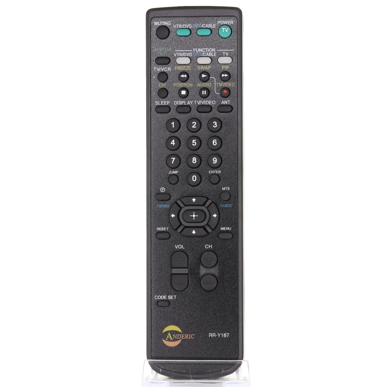 Anderic RRY167 Replacement TV Remote Control for Sony RM-Y167, RM-Y126, RM-Y138, and others
