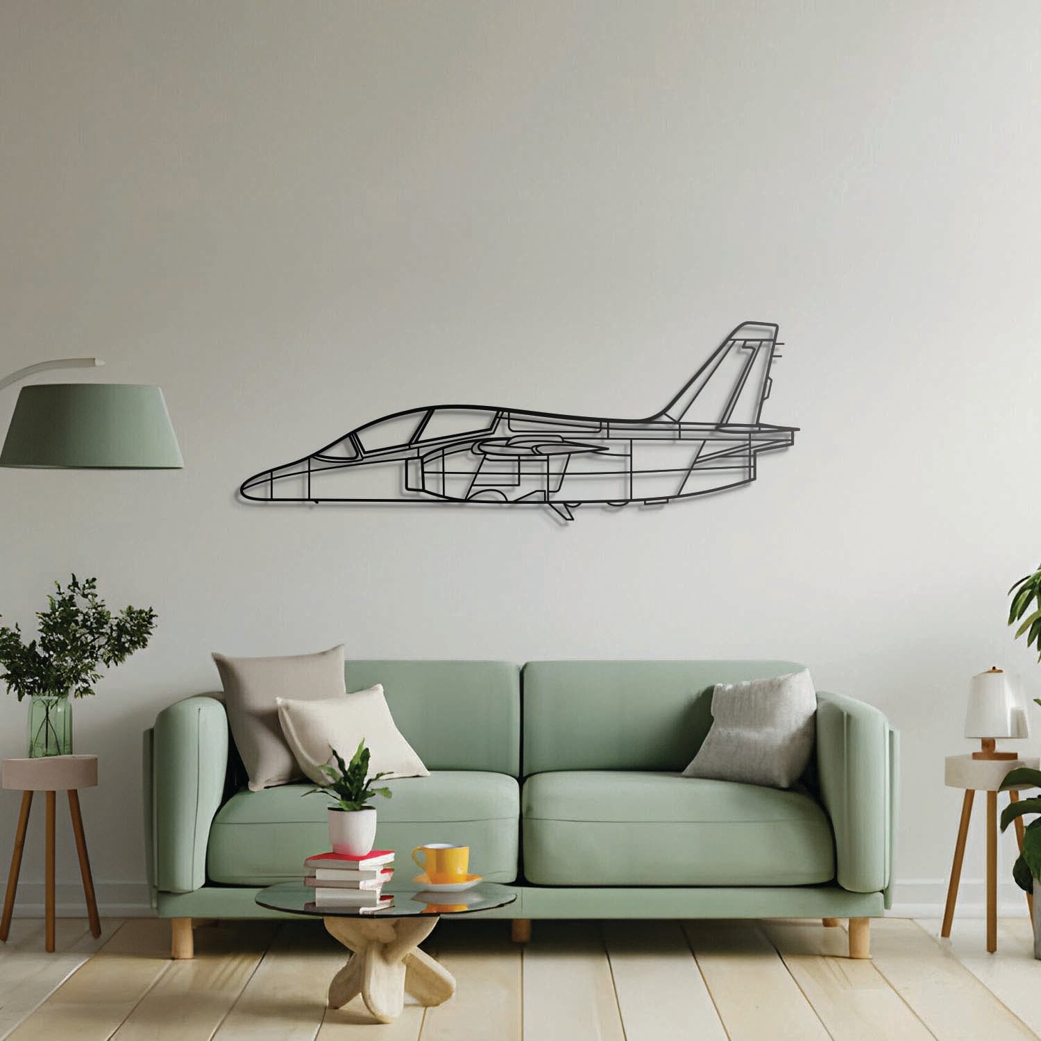 S-211 Metallflugzeug Wandkunst - NCP0443