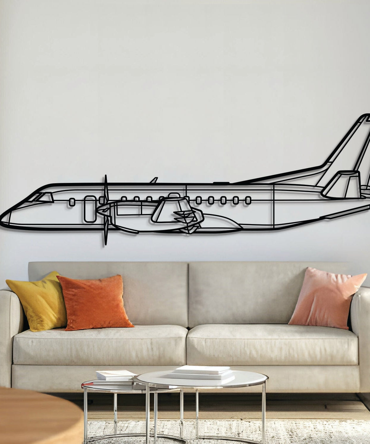 340B Plus Metallflugzeug Wandkunst – NCP0305