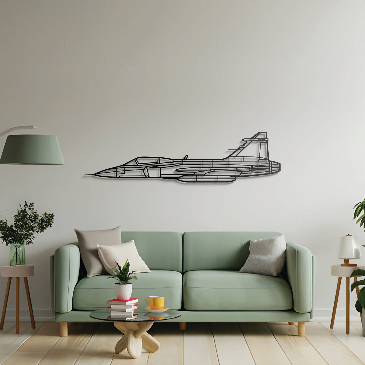 JAS 39 Gripen Metallflugzeug Wandbild - NCP0098
