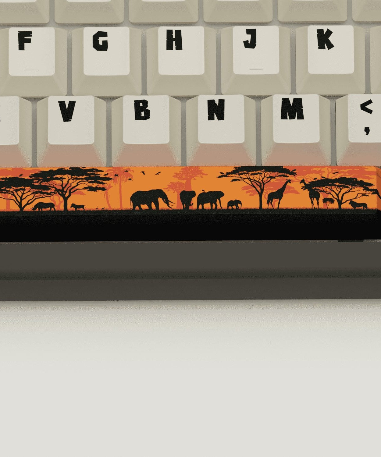 Safari Design Keycaps and Mechanical Keyboard