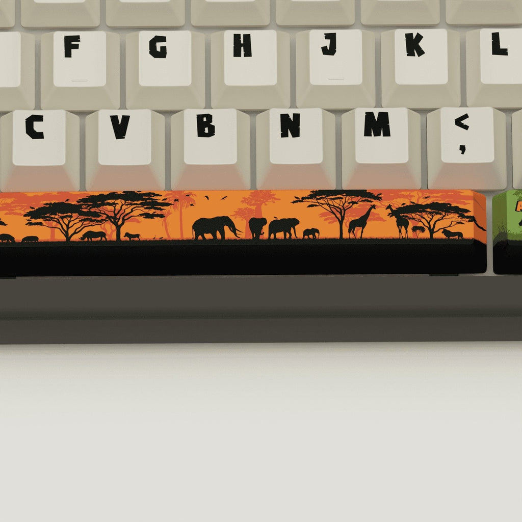 Safari Design Keycaps and Mechanical Keyboard