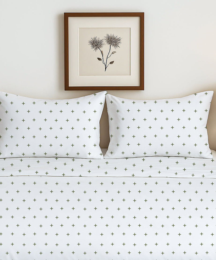 Plus Embroidered Duvet Cover Set