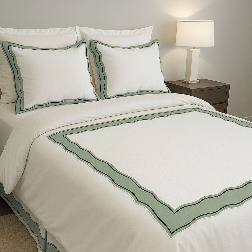 Sagrisa Applique Embroidery Cotton Duvet Cover Set