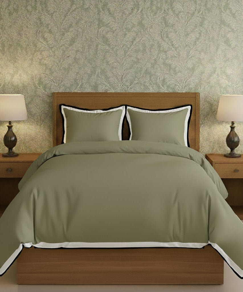 Black & White Border Frame Duvet Cover Set