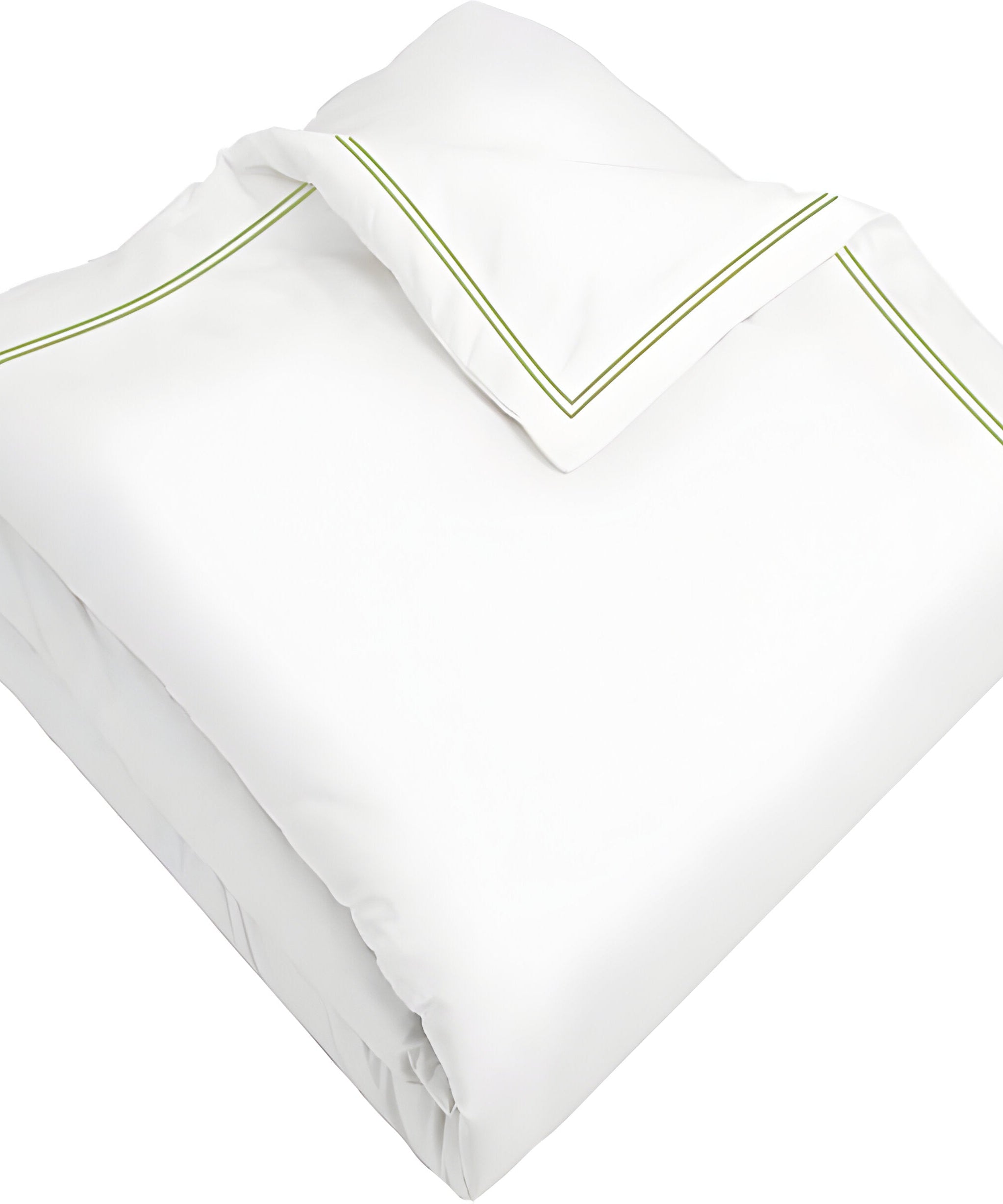 400TC Cotton Double Edge Embroidery Sateen Solid Duvet Cover Set