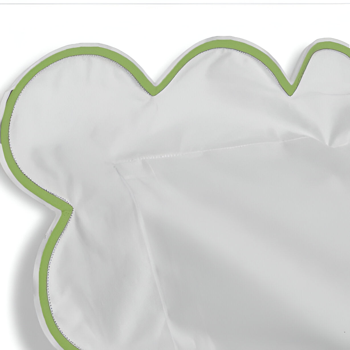 400TC Cotton Scallop Embroidery Sateen Solid Duvet Cover Set