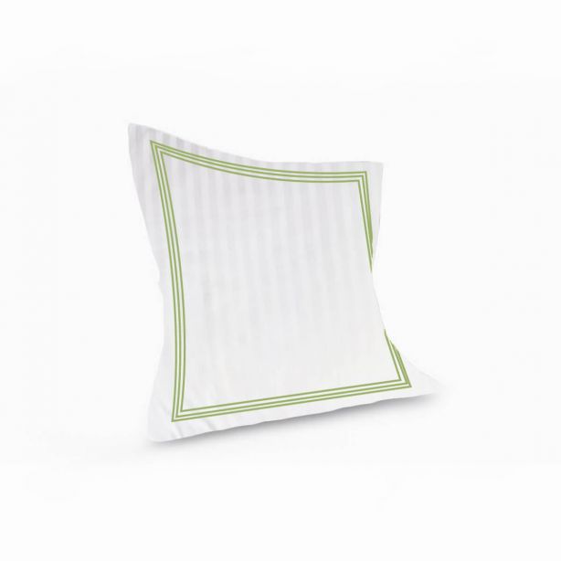 400TC Cotton Sateen Triple Edge Embroidery Stripe Duvet Cover Set