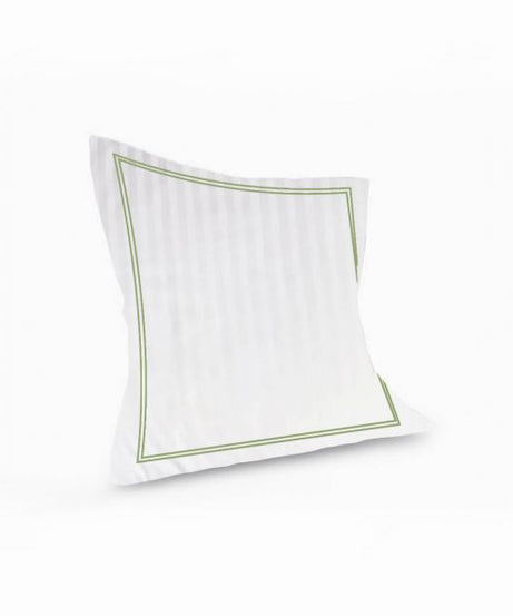 400TC Cotton Double Edge Embroidery Sateen Stripe Duvet Cover Set