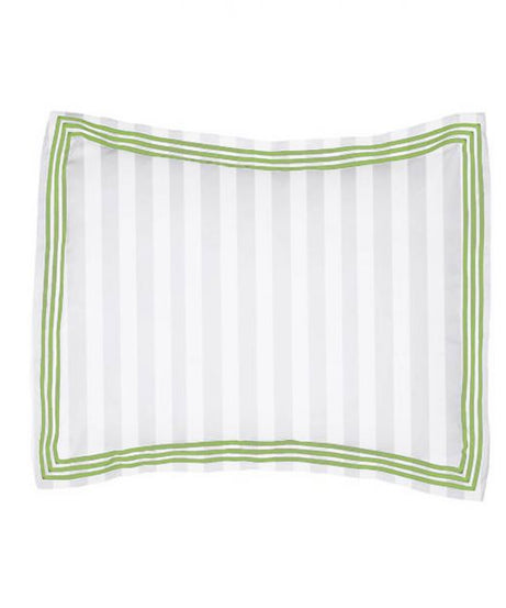 400TC Cotton Sateen Triple Edge Embroidery Stripe Duvet Cover Set