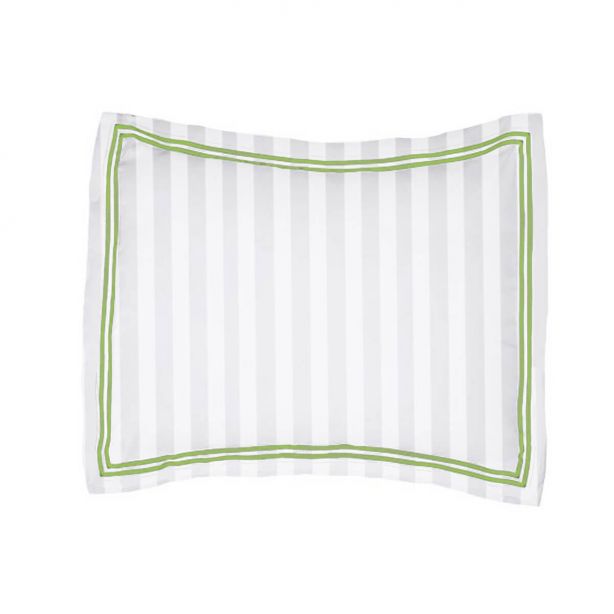 400TC Cotton Double Edge Embroidery Sateen Stripe Duvet Cover Set