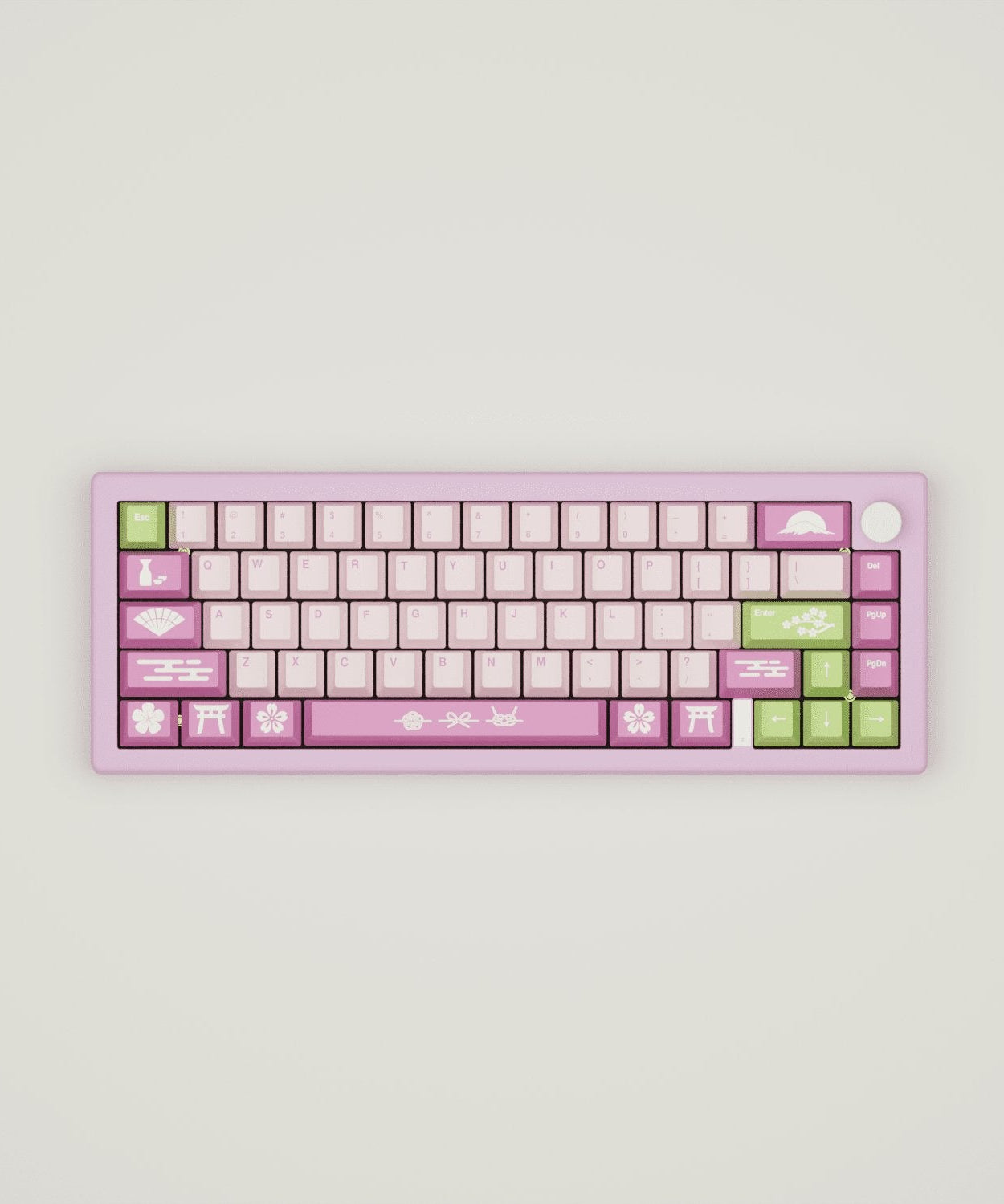 Sakura Design Keycaps and Mechanical Keyboard