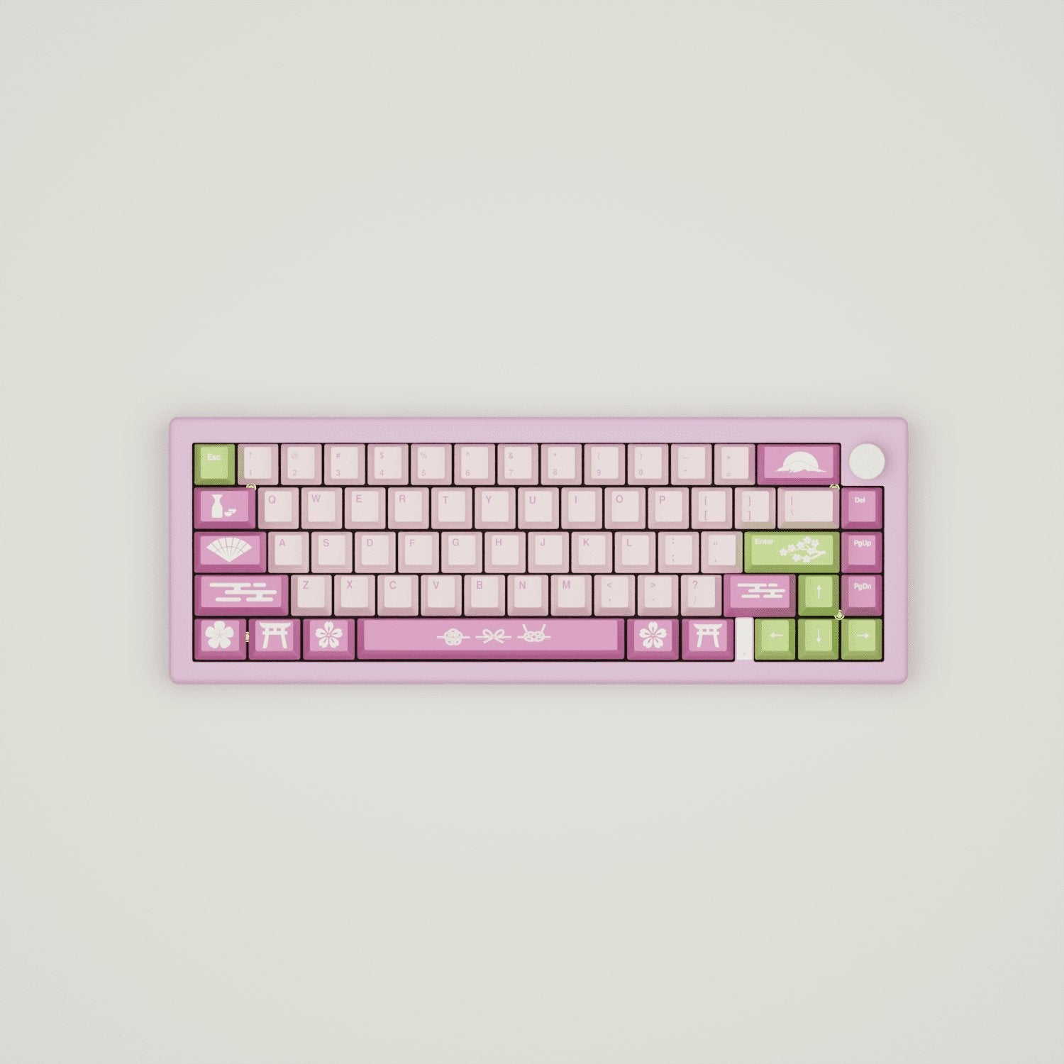 Sakura Design Keycaps and Mechanical Keyboard
