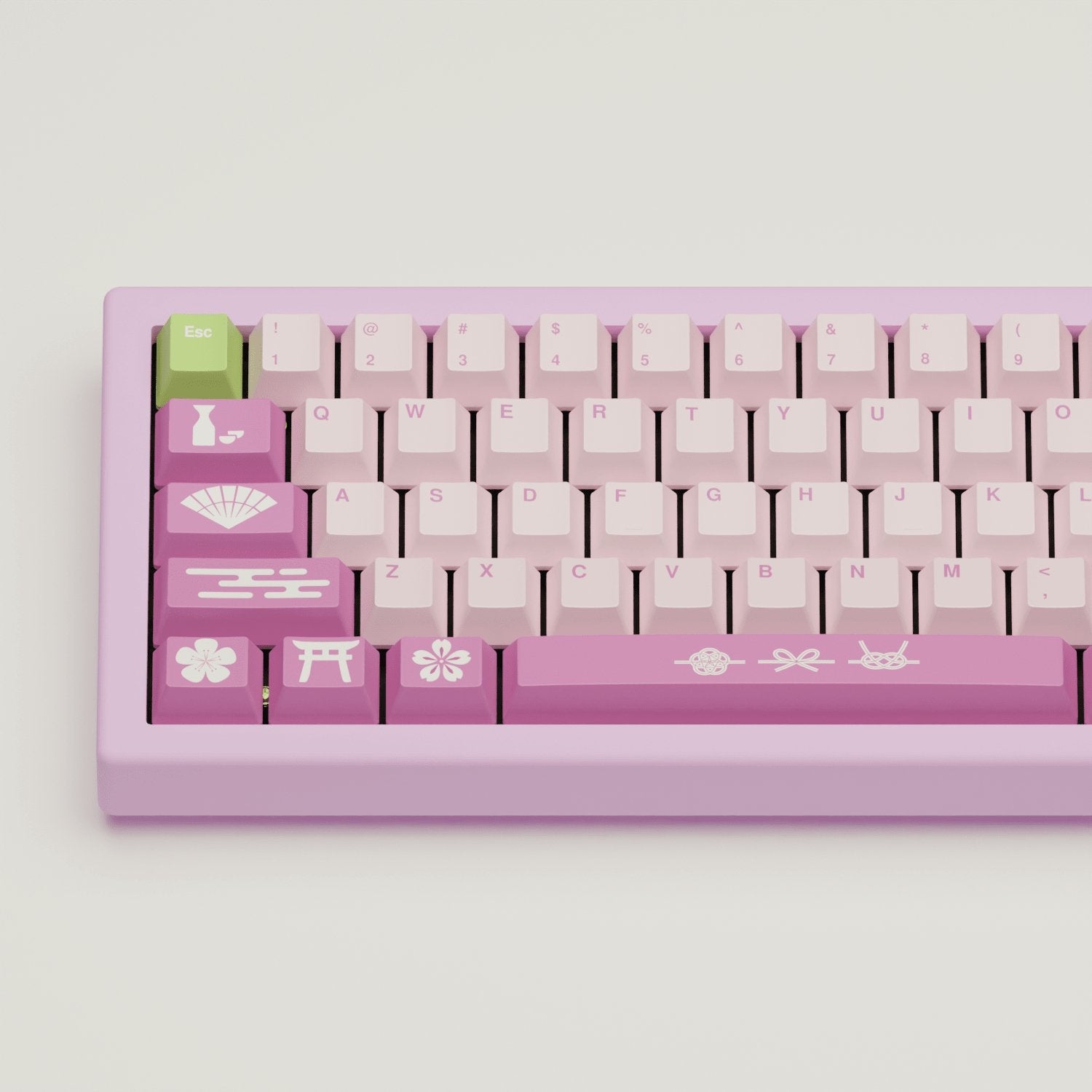 Sakura Design Keycaps and Mechanical Keyboard