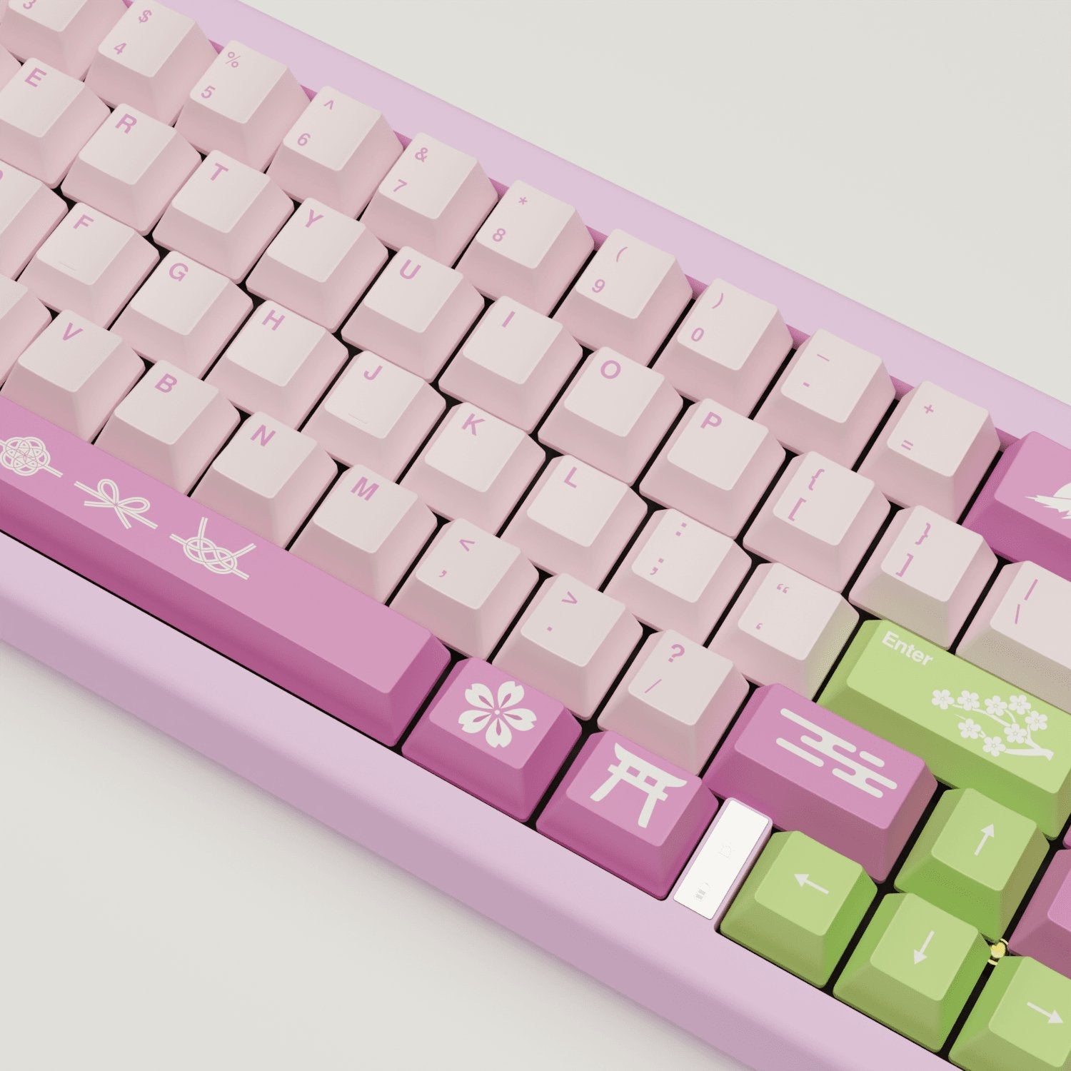 Sakura Design Keycaps and Mechanical Keyboard