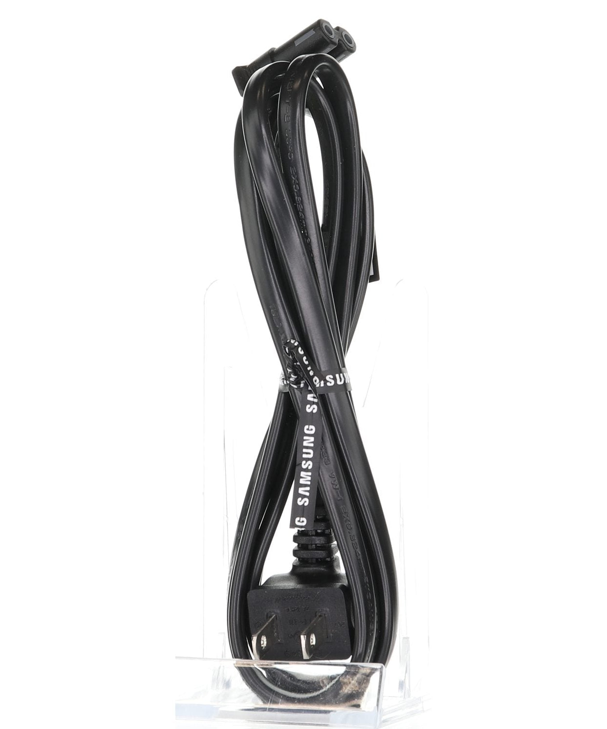 Samsung 3903-000985 AC TV Power Cable | Right Angle 2 prong to Right Angle C7 (Figure 8) | 6 foot - 3903-000985