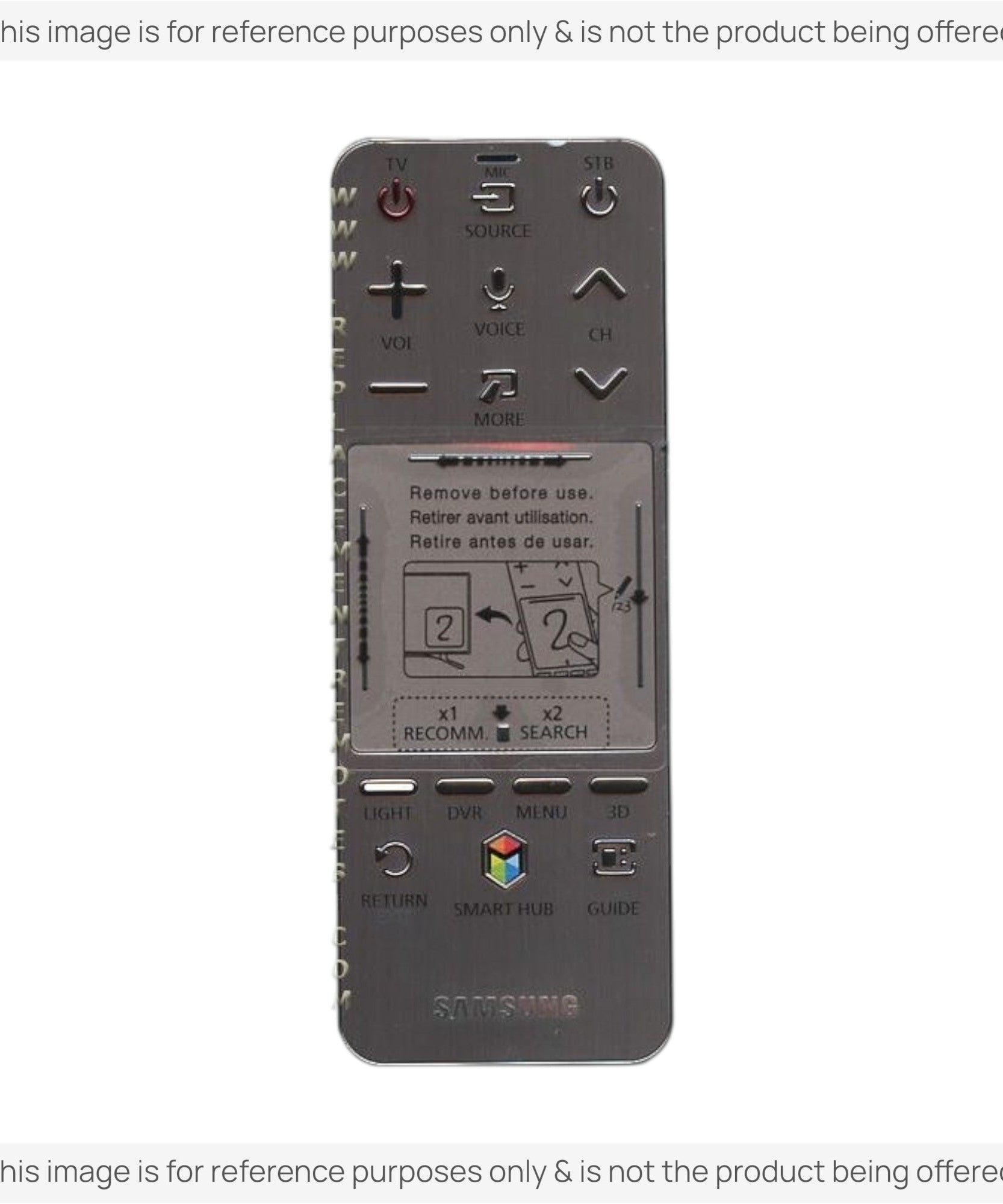 Substitute for Samsung AA59-00758B SMART TOUCH TV Remote Control - AA5900758B [SR7557, No Voice /Touch Pad]