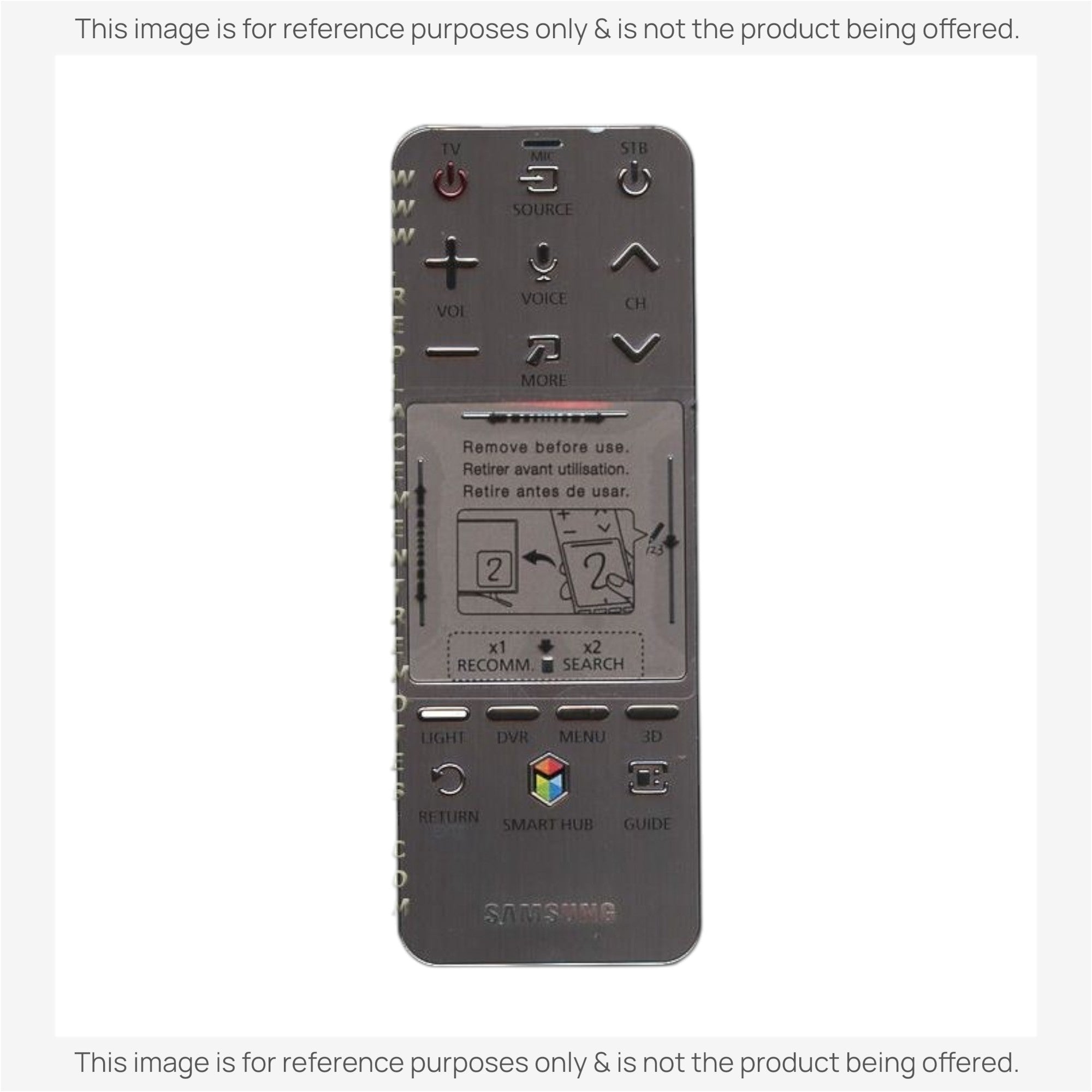 Substitute for Samsung AA59-00758B SMART TOUCH TV Remote Control - AA5900758B [SR7557, No Voice /Touch Pad]