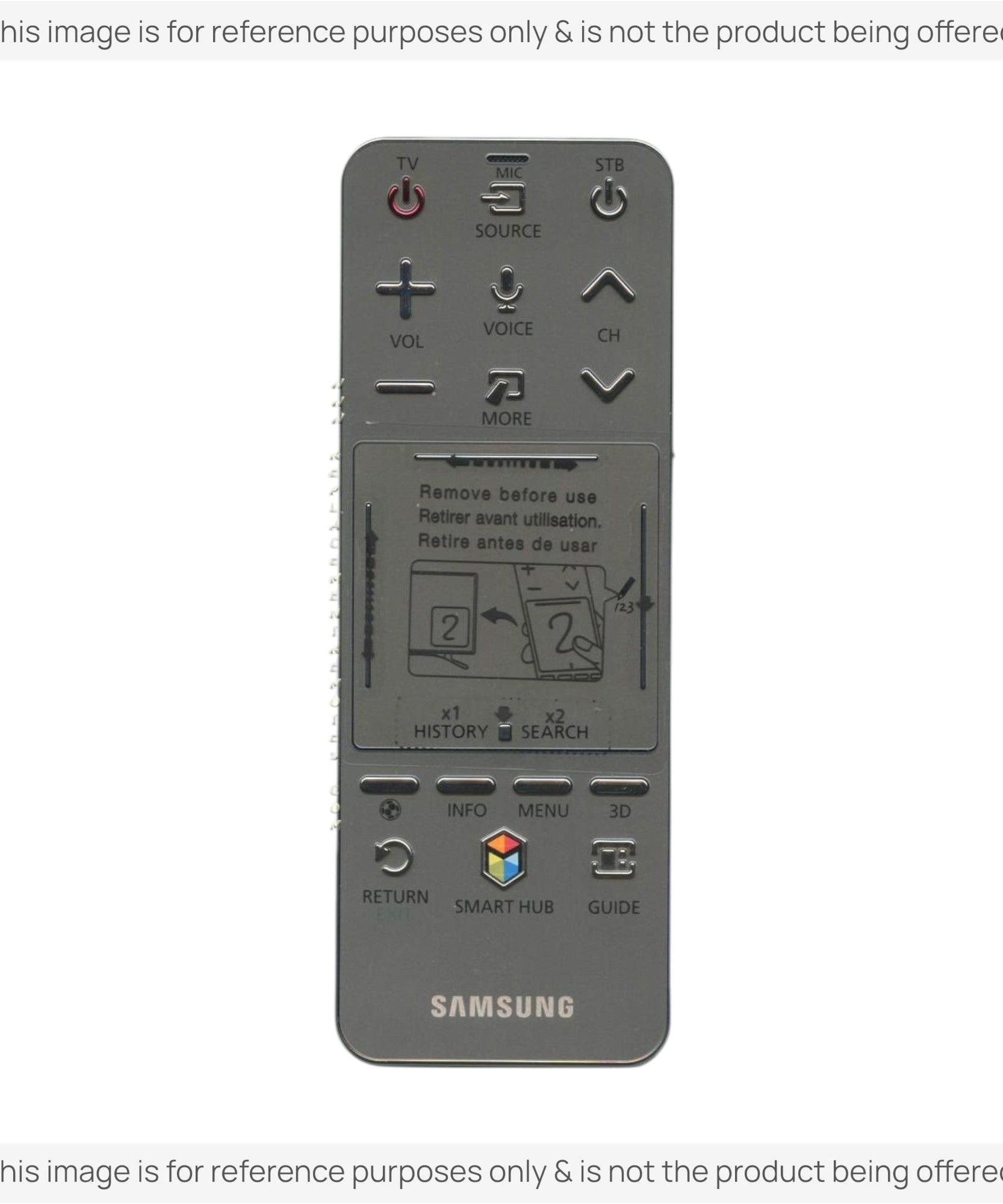 Substitute for Samsung AA59-00764A SMART TOUCH TV Remote Control - AA5900764A [SR7557, No Voice / Touch Pad]