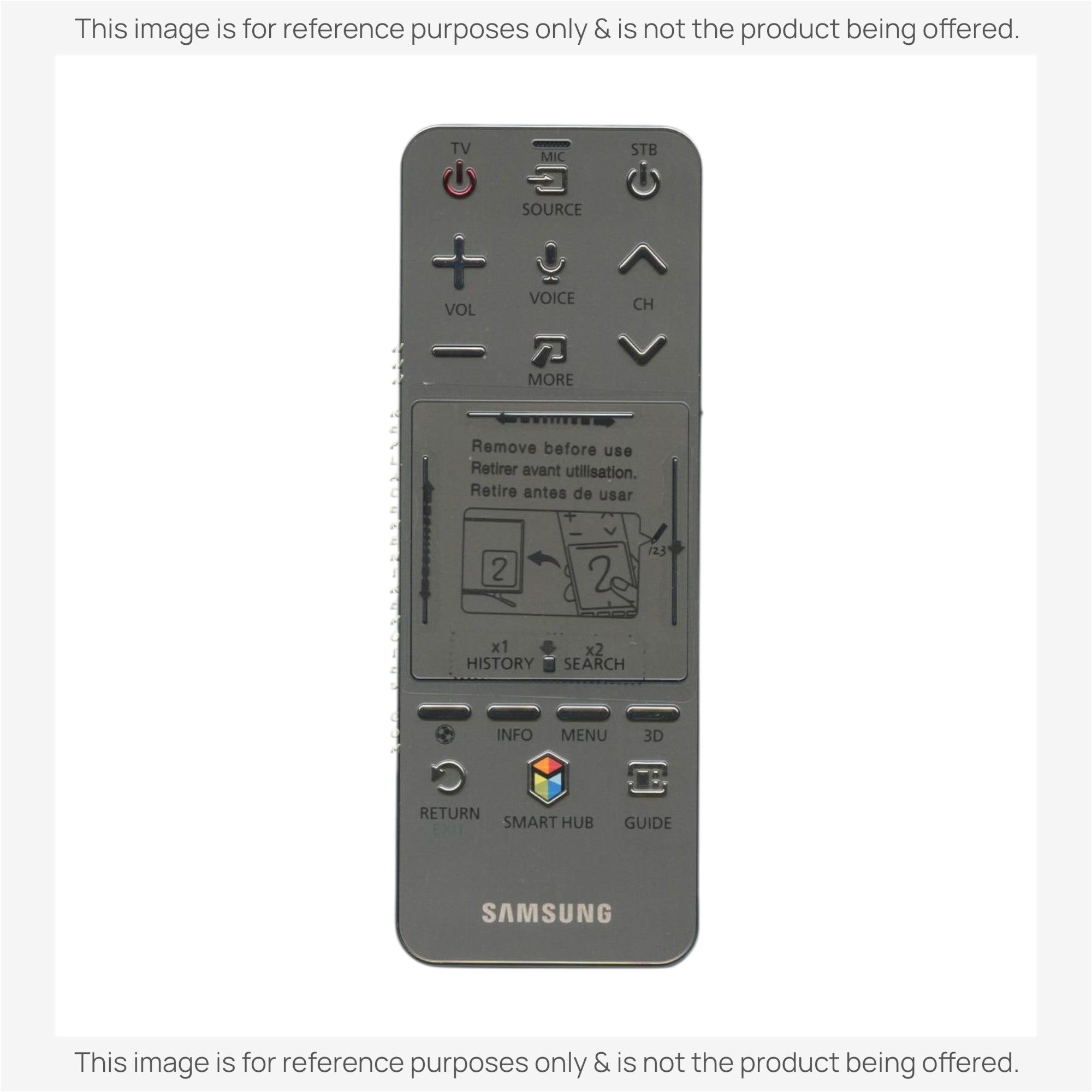 Substitute for Samsung AA59-00764A SMART TOUCH TV Remote Control - AA5900764A [SR7557, No Voice / Touch Pad]