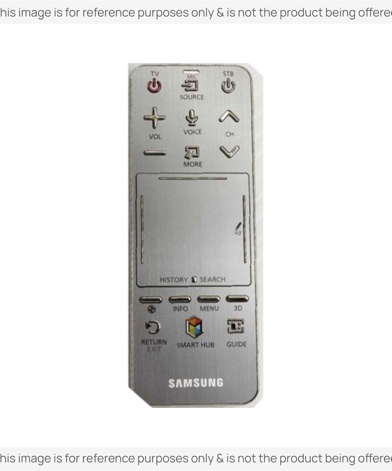Substitute for Samsung AA59-00766A TV Remote Control - AA5900766A [SR7557, No Voice / Touch Pad]