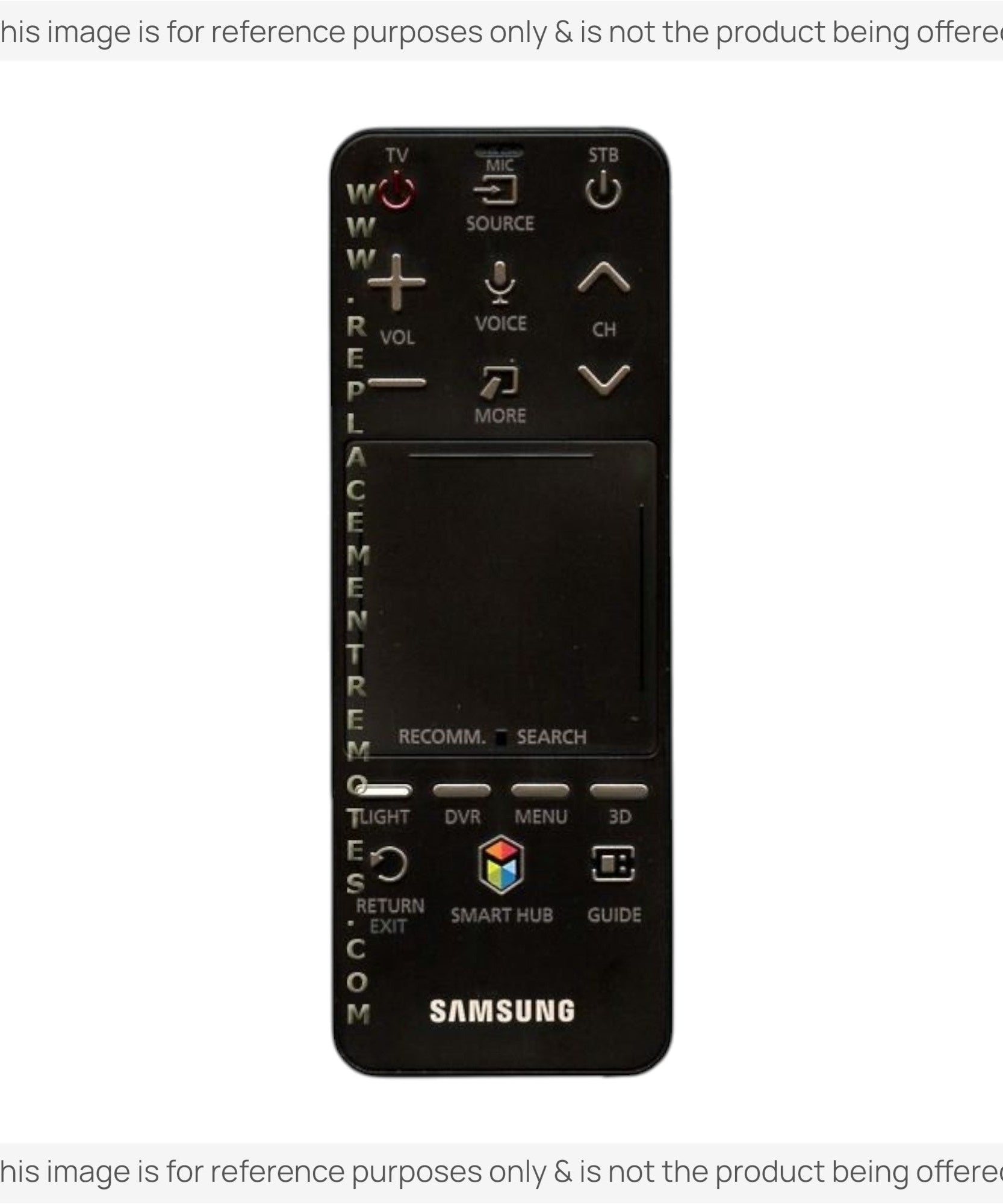 Substitute for Samsung AA59-00772A TV Remote Control with Cursor - AA5900772A [SR7557, No Voice / Touch Pad]