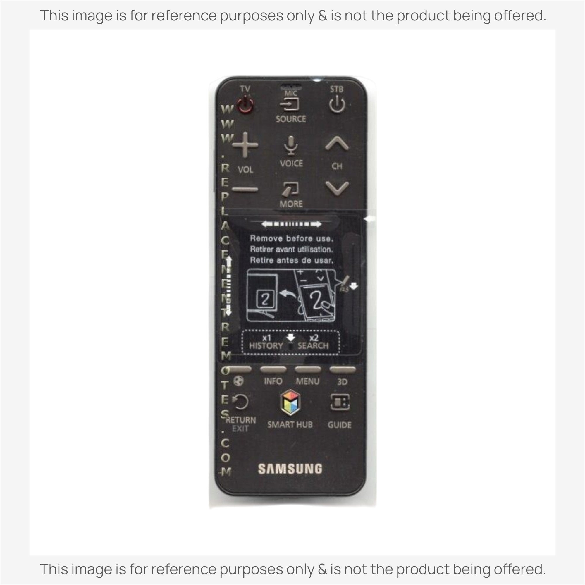 Substitute for Samsung AA59-00780A SMART TV Remote Control - AA5900780A [SR7557, No Voice / Touch Pad]