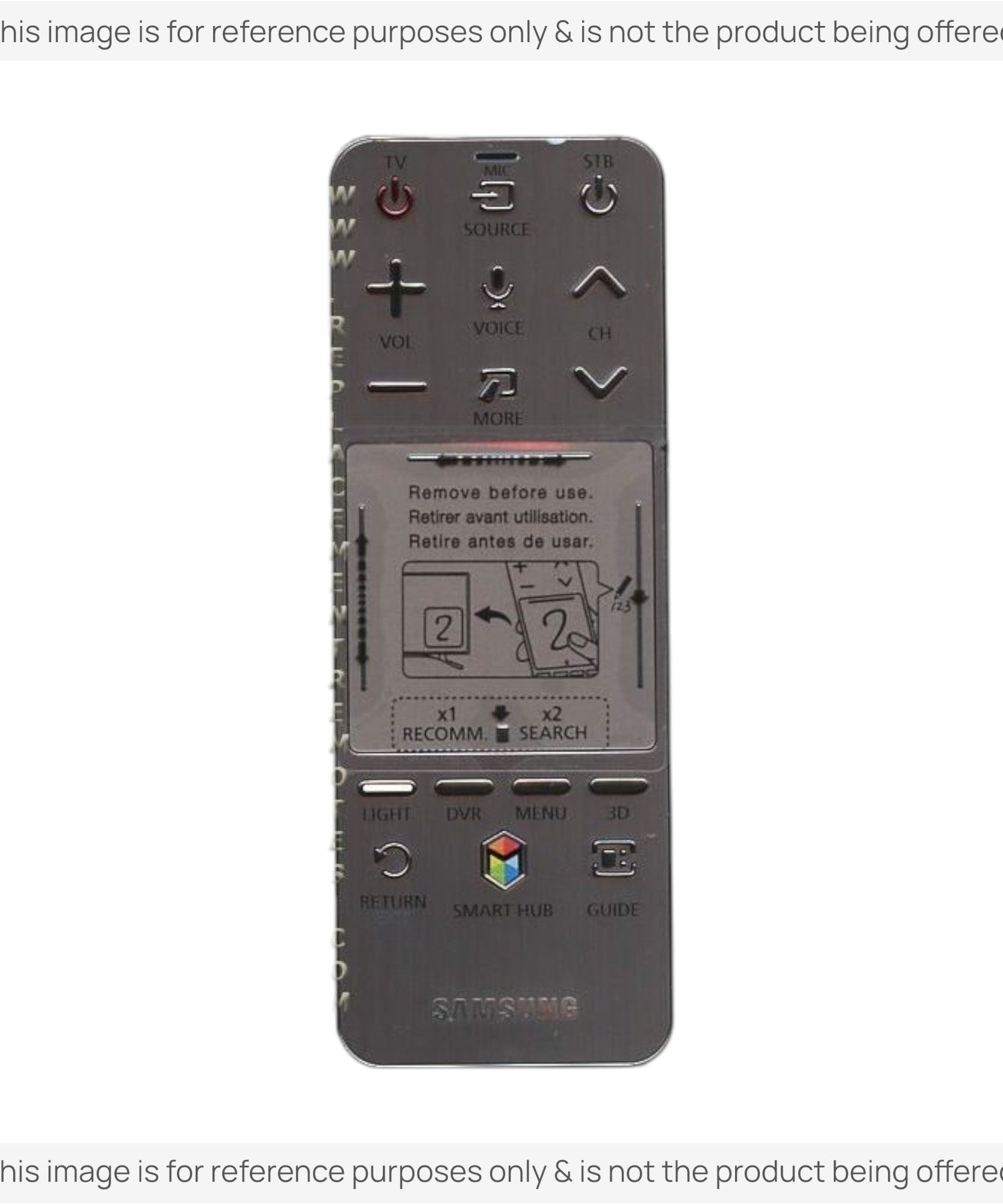 Substitute for Samsung AA59-00840A SMART TV Remote Control - AA5900840A [SR7557, No Voice / Touch Pad]