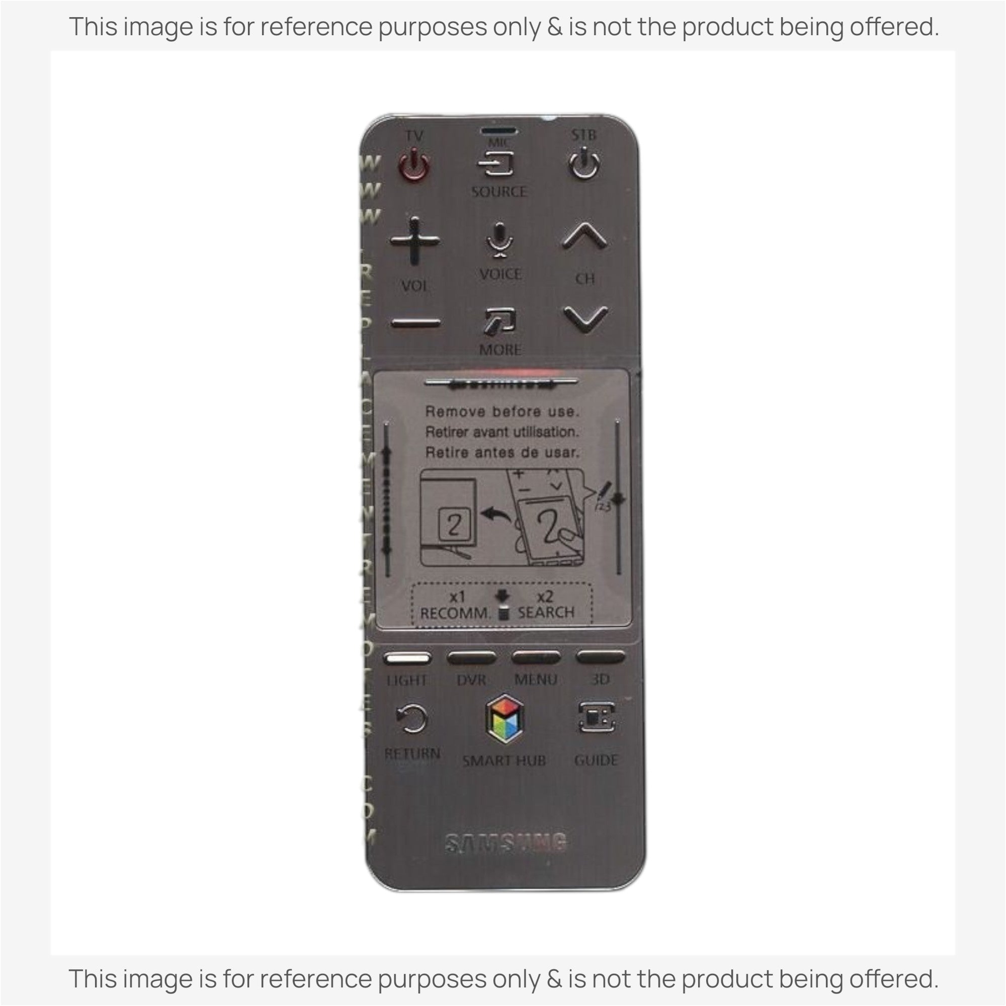 Substitute for Samsung AA59-00840A SMART TV Remote Control - AA5900840A [SR7557, No Voice / Touch Pad]