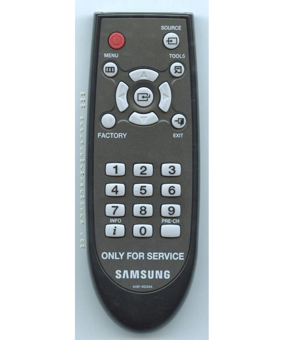Samsung AA81-00243A TV Remote Control - AA8100243A