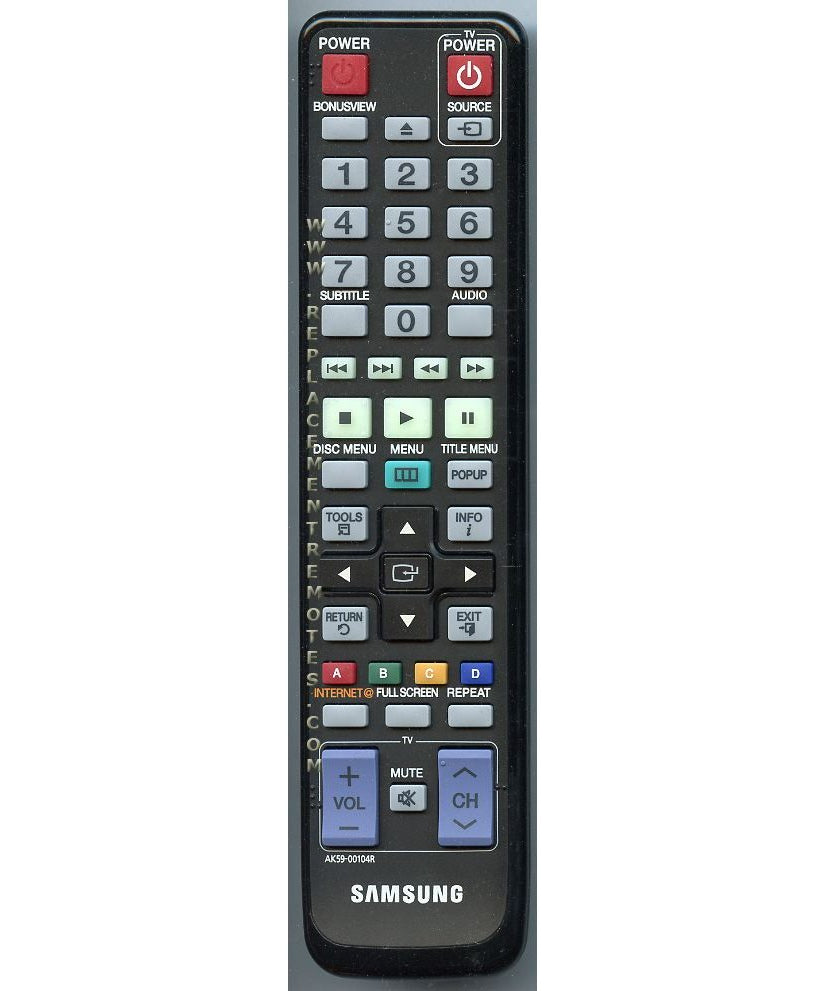 Samsung AK59-00104R Blu-ray Remote Control - AK5900104R