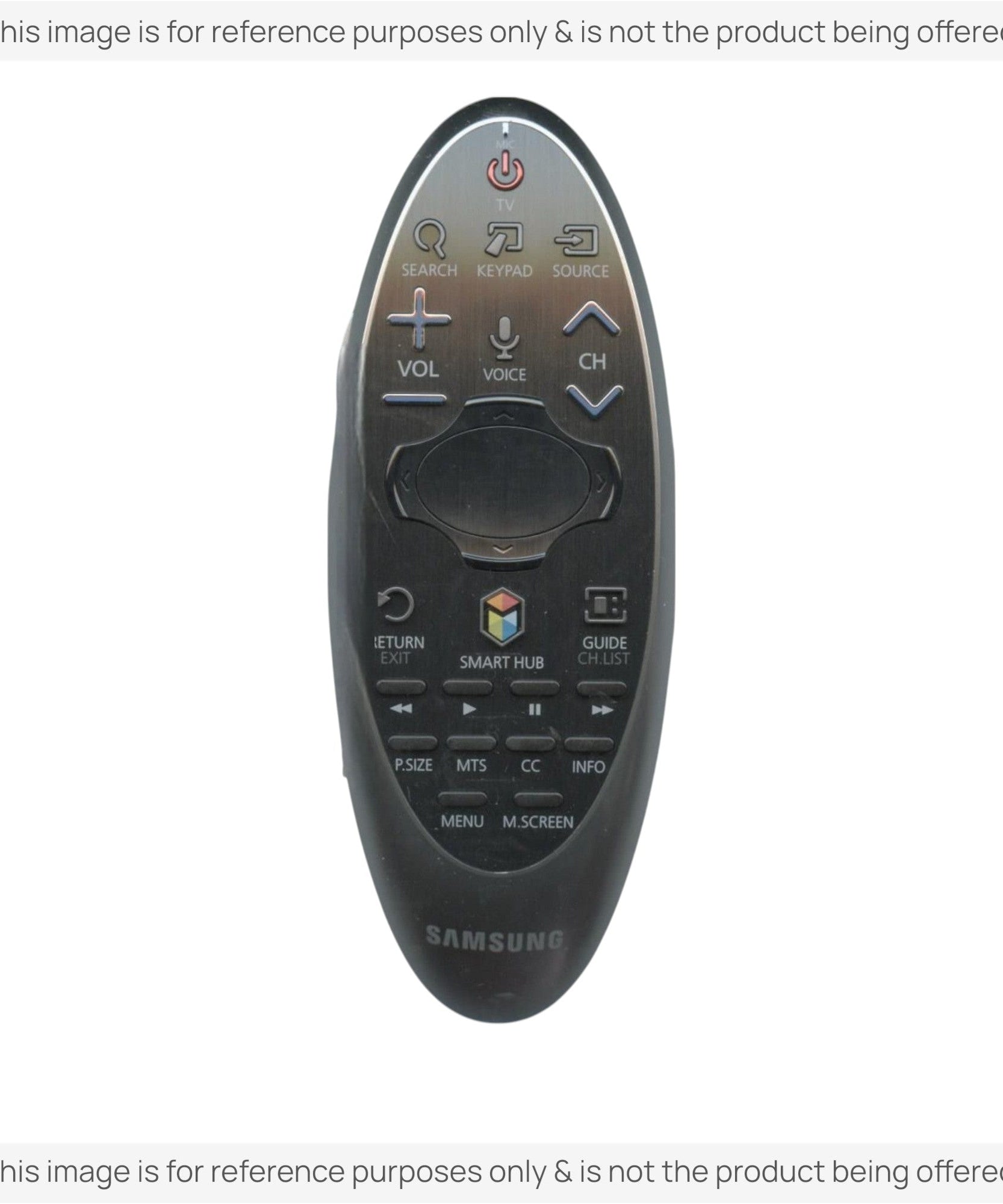 Substitute for Samsung BN59-01184M Smart TV Remote Control with Cursor - BN5901184M [SR7557, No Voice]