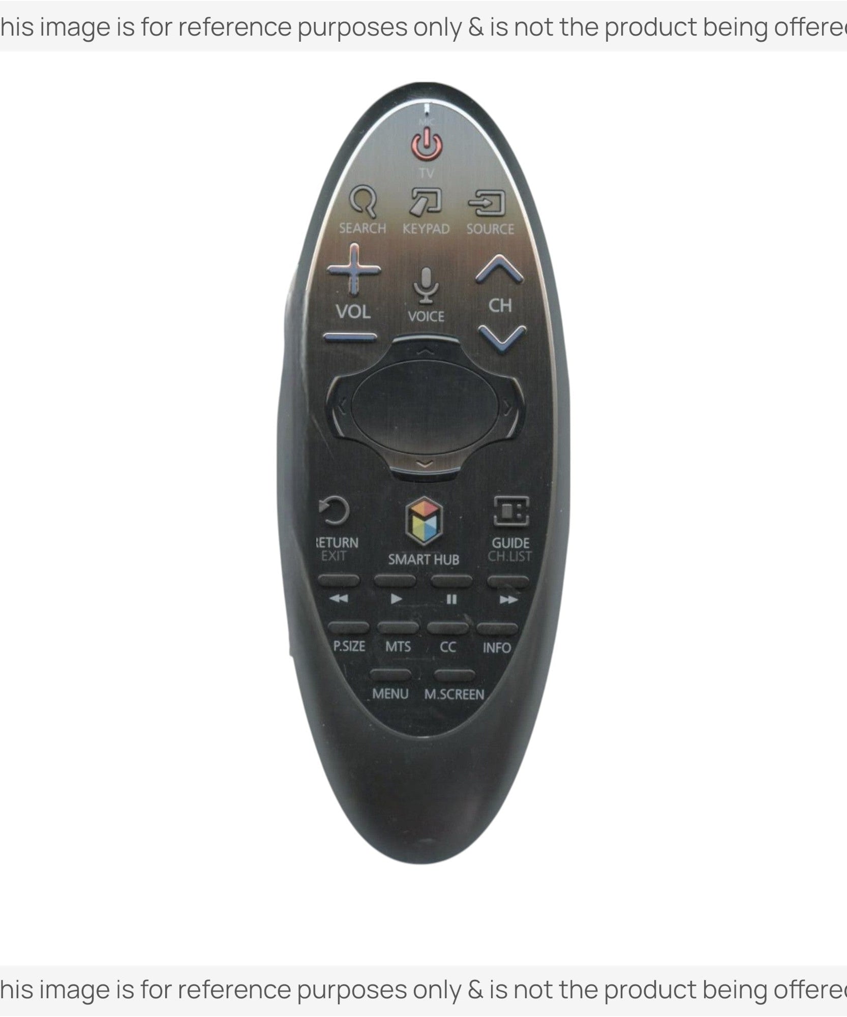 Substitute for Samsung BN59-01184M Smart TV Remote Control with Cursor - BN5901184M [SR7557, No Voice]